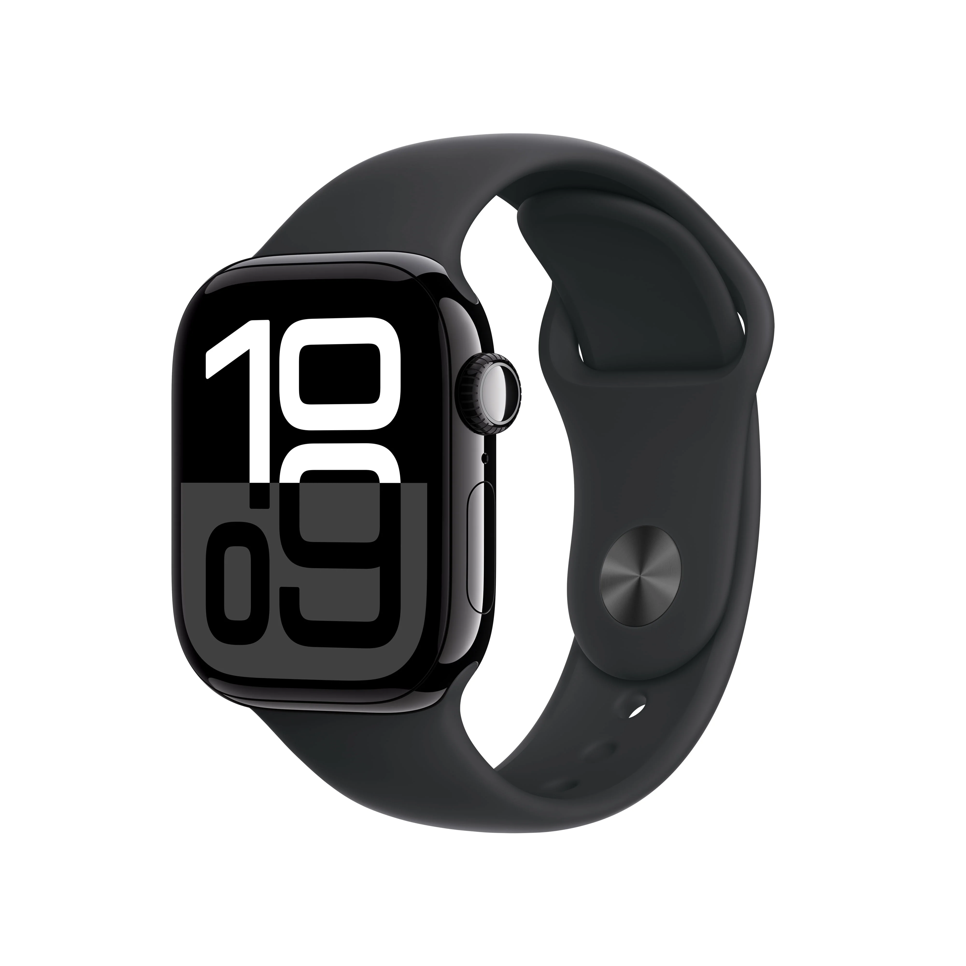 Apple Restored Apple Watch Series 10 (GPS, 42mm) Jet Black Aluminum Case with Black Solo Loop - Small Band — ITEM_ID 11385157008