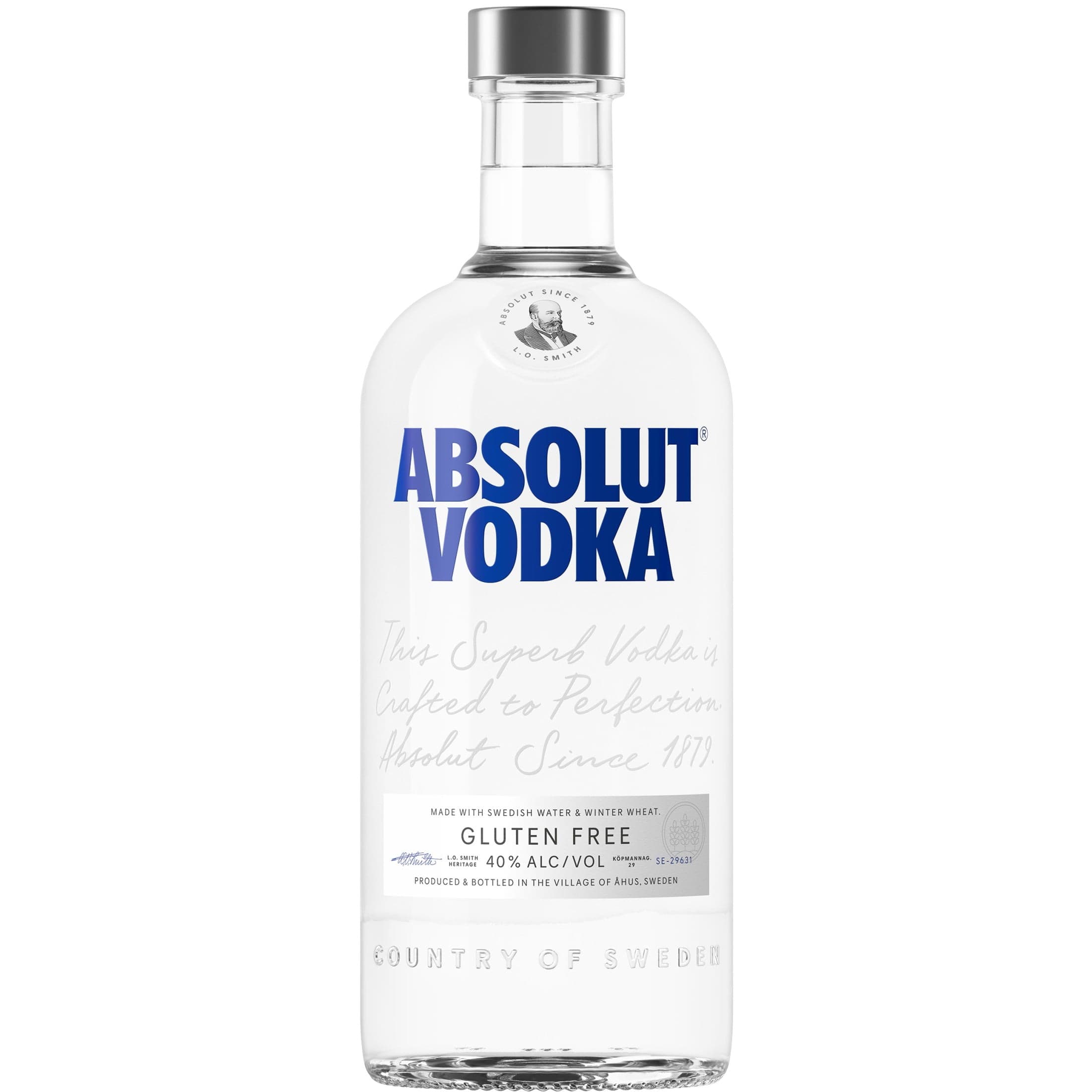 Absolut Absolut Original Vodka, 750 ml Bottle, 40% ABV — UPC 835229000308