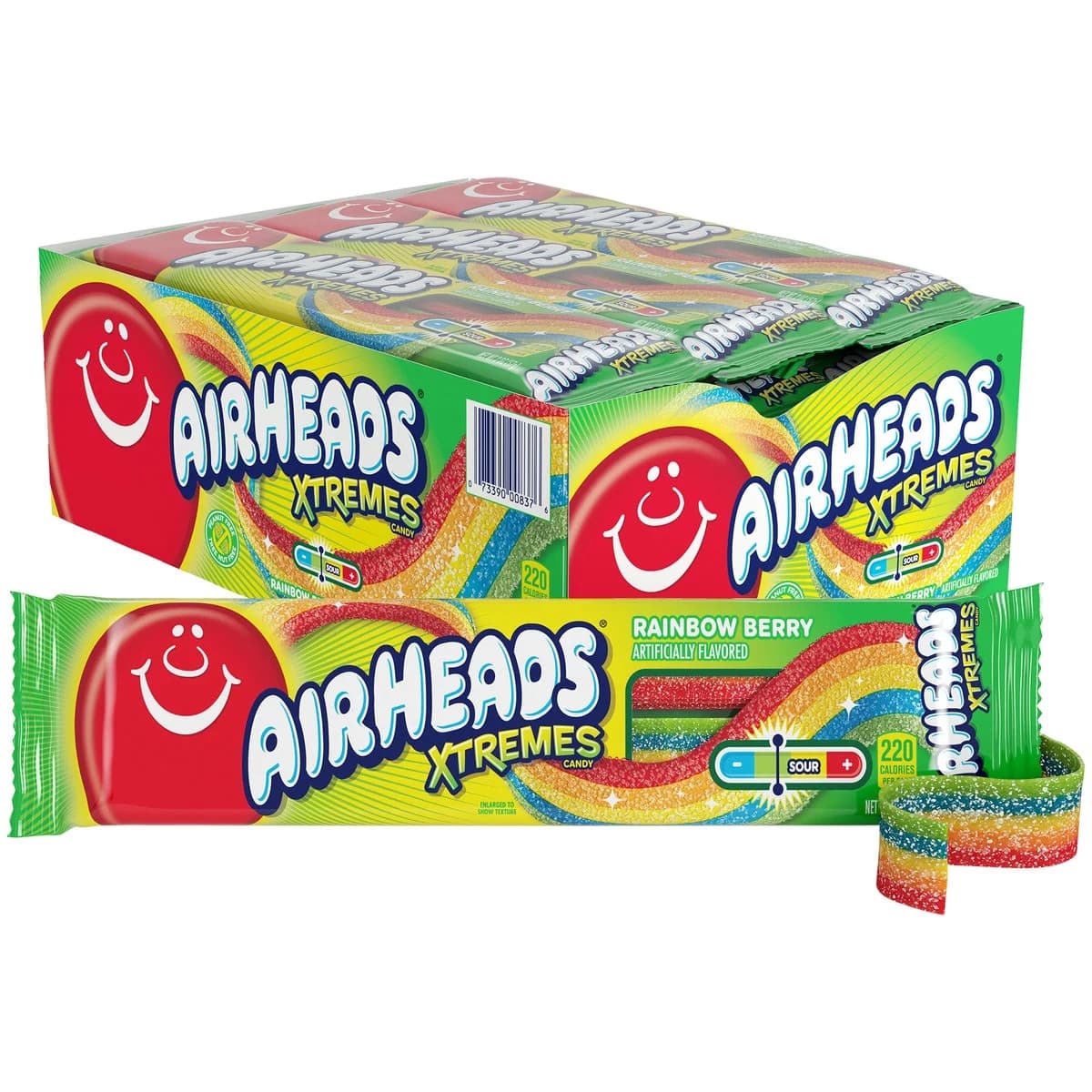 AirHeads Airheads X-treme Rainbow Berry 2 Oz (18 count) — ITEM_ID 73390008383