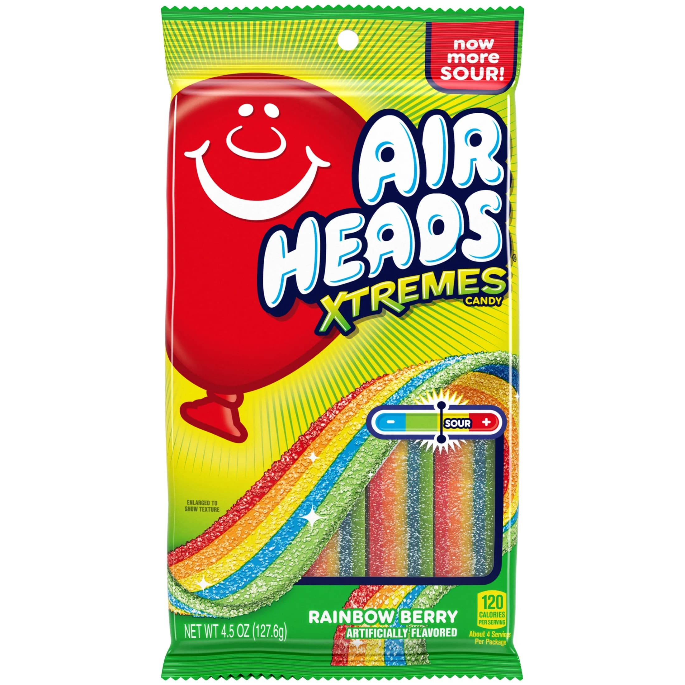 AirHeads Airheads Xtremes Belts Candy, Rainbow Berry, 4.5 oz — ITEM_ID 73390010614