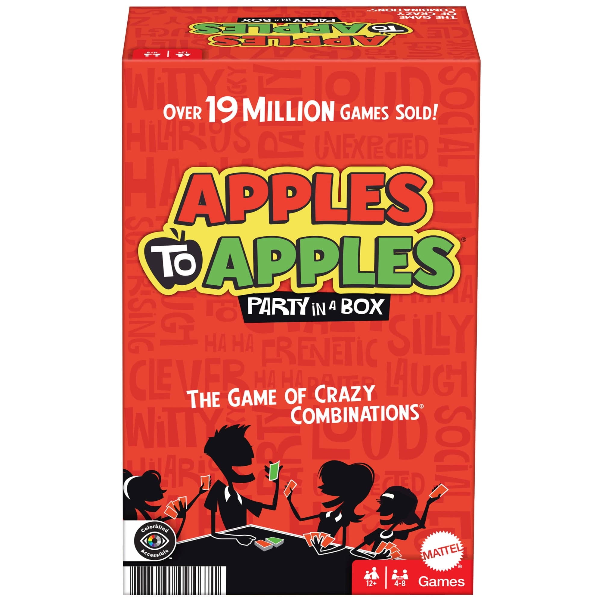 Mattel Apples to Apples Game of Comparisons for Family Game Nights & Parties, 500+ cards, 4-8 Players — ITEM_ID 119491142