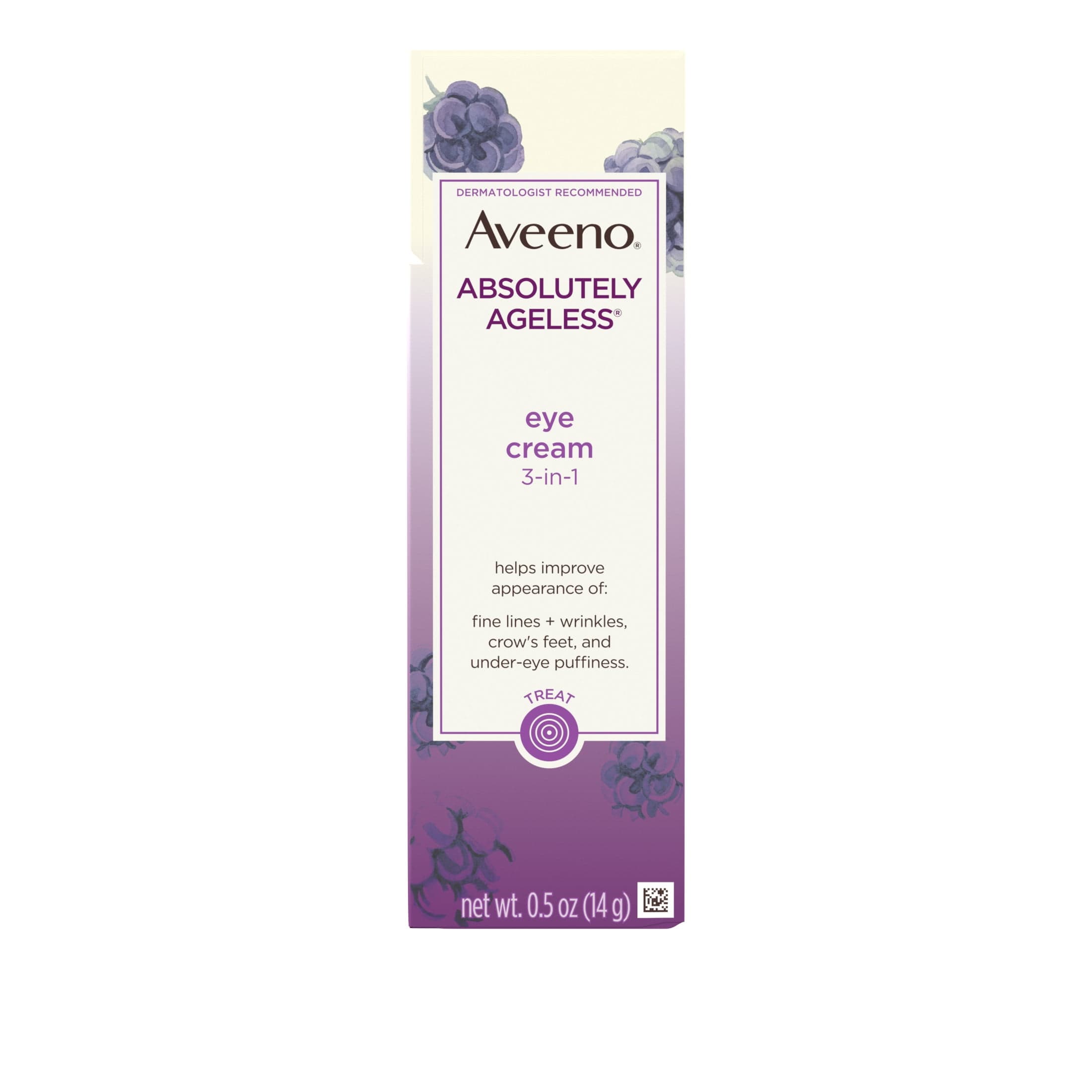 Aveeno Aveeno Absolutely Ageless 3-in-1 Anti-Wrinkle Eye Cream, 0.5 oz — UPC 381371163816