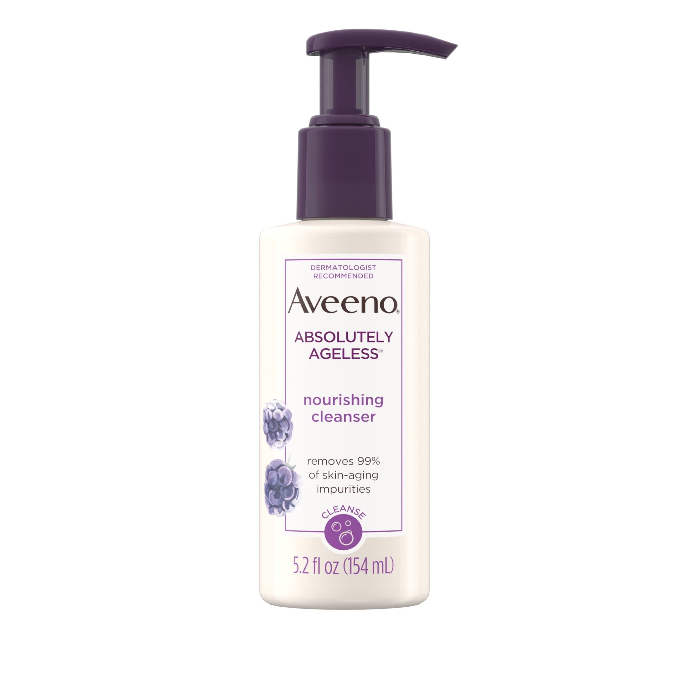 Aveeno Aveeno Absolutely Ageless Nourishing Daily Facial Cleanser, 5.2 fl. oz — UPC 381371163793