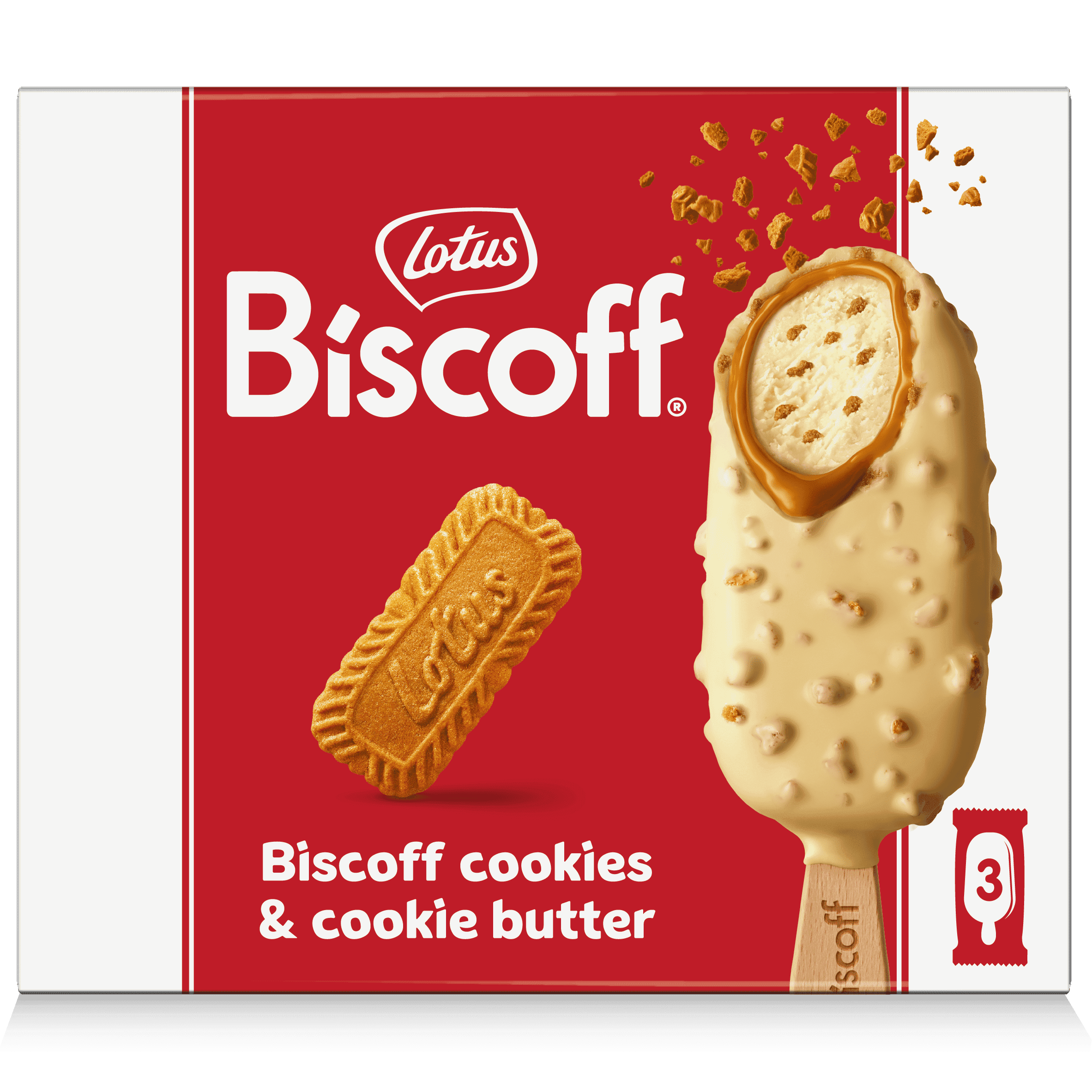 Biscoff Ice Cream Bars, Double Dipped in Cookie Butter and Belgian White Chocolate, 3 CT — ITEM_ID 498510532