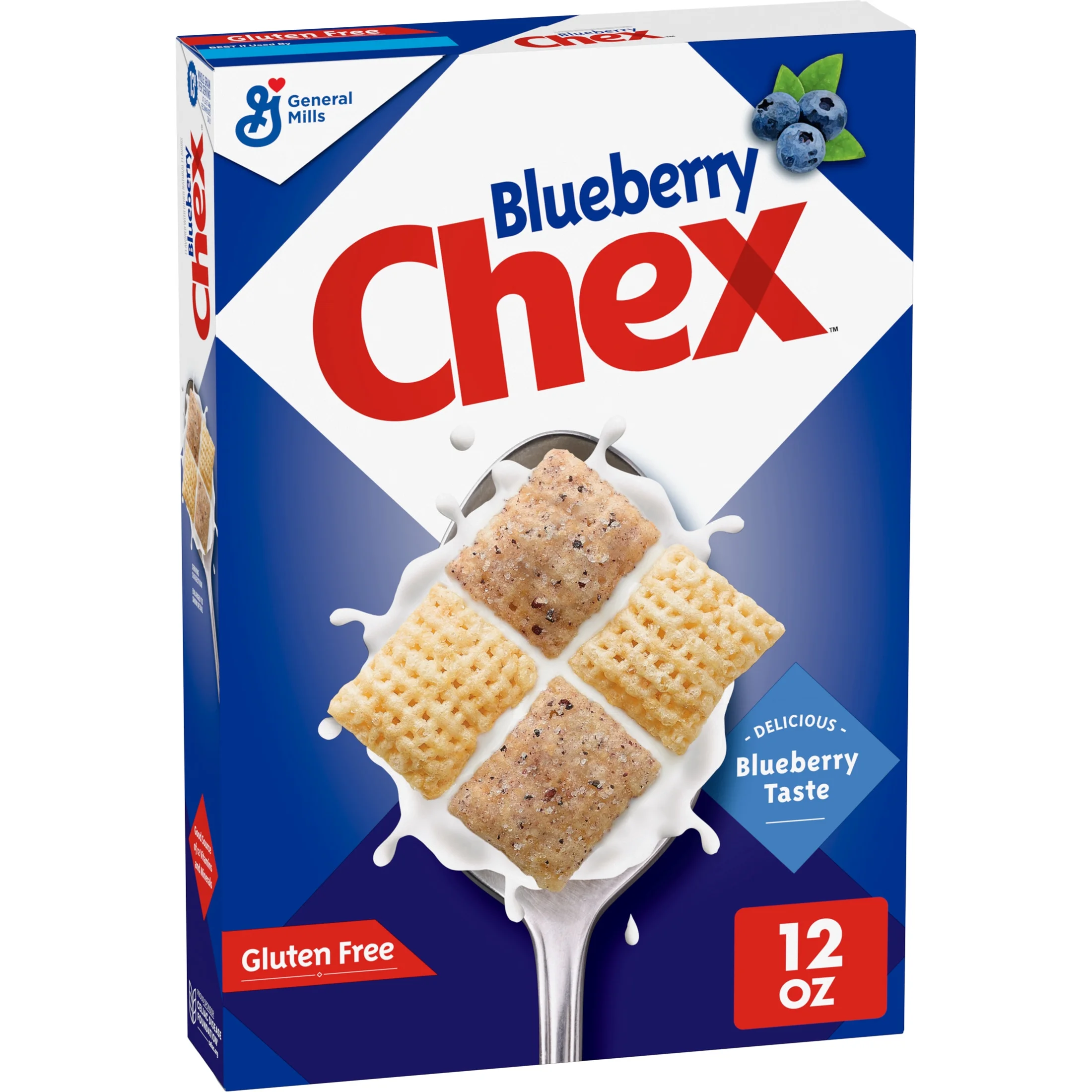 Chex Blueberry Chex Cereal, Gluten Free Breakfast Cereal, Made with Whole Grain, 12 oz — ITEM_ID 16000492349