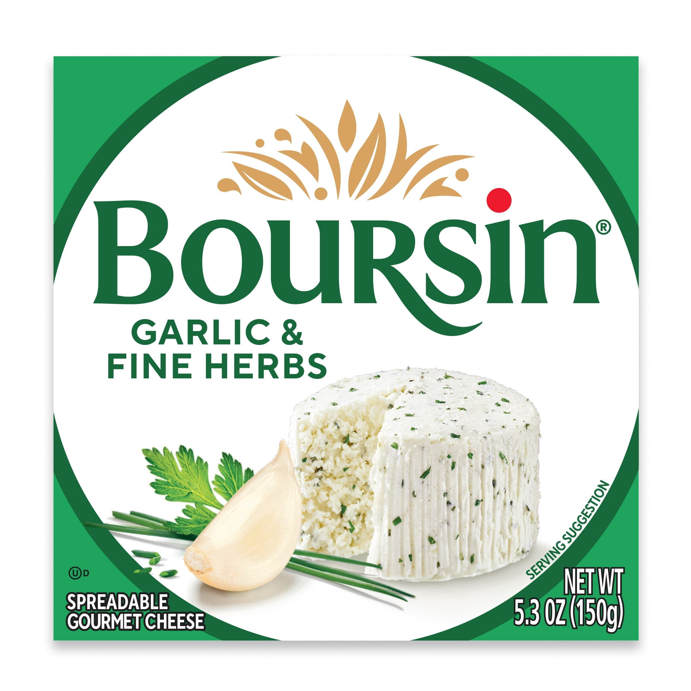 Boursin Boursin Garlic & Fine Herbs Spreadable Gourmet Cheese, 5.3 oz — ITEM_ID 11046065