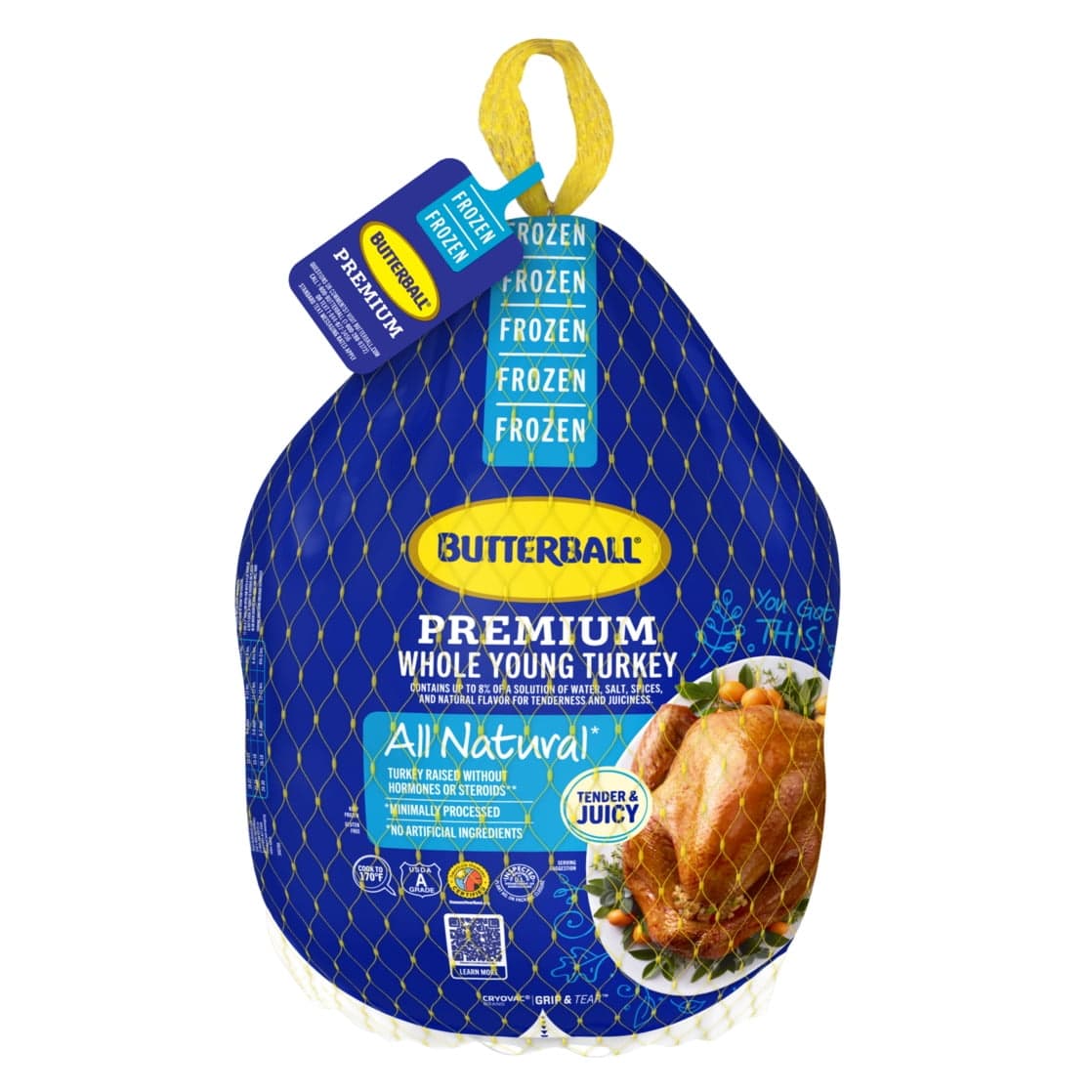 Butterball Butterball All Natural Frozen Whole Turkey, 16-24 lbs., Serves 11-17 — ITEM_ID 32264434