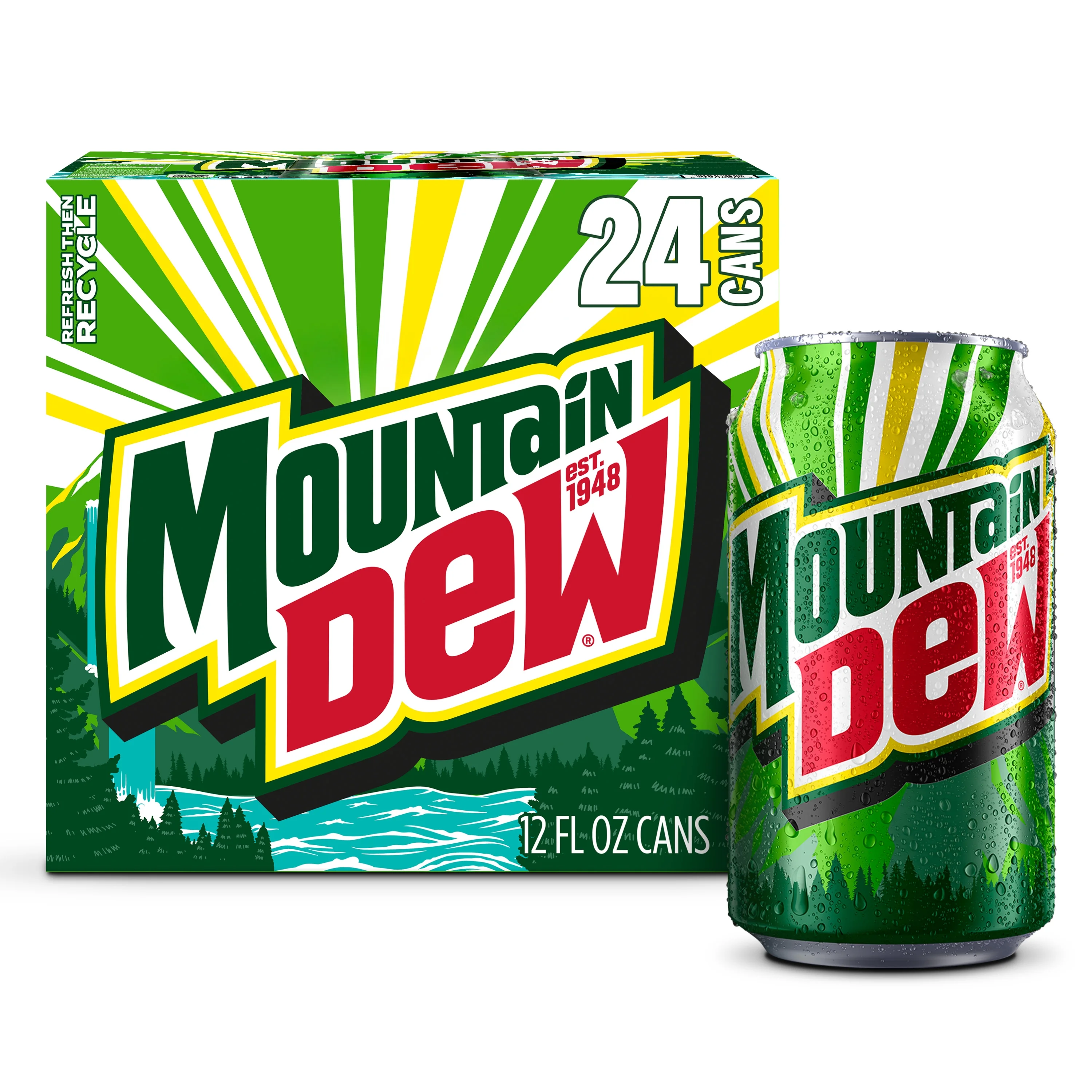 Mountain Dew Mountain Dew Citrus Soda, 12 fl oz 24 Pack Cans — ITEM_ID 12000000881