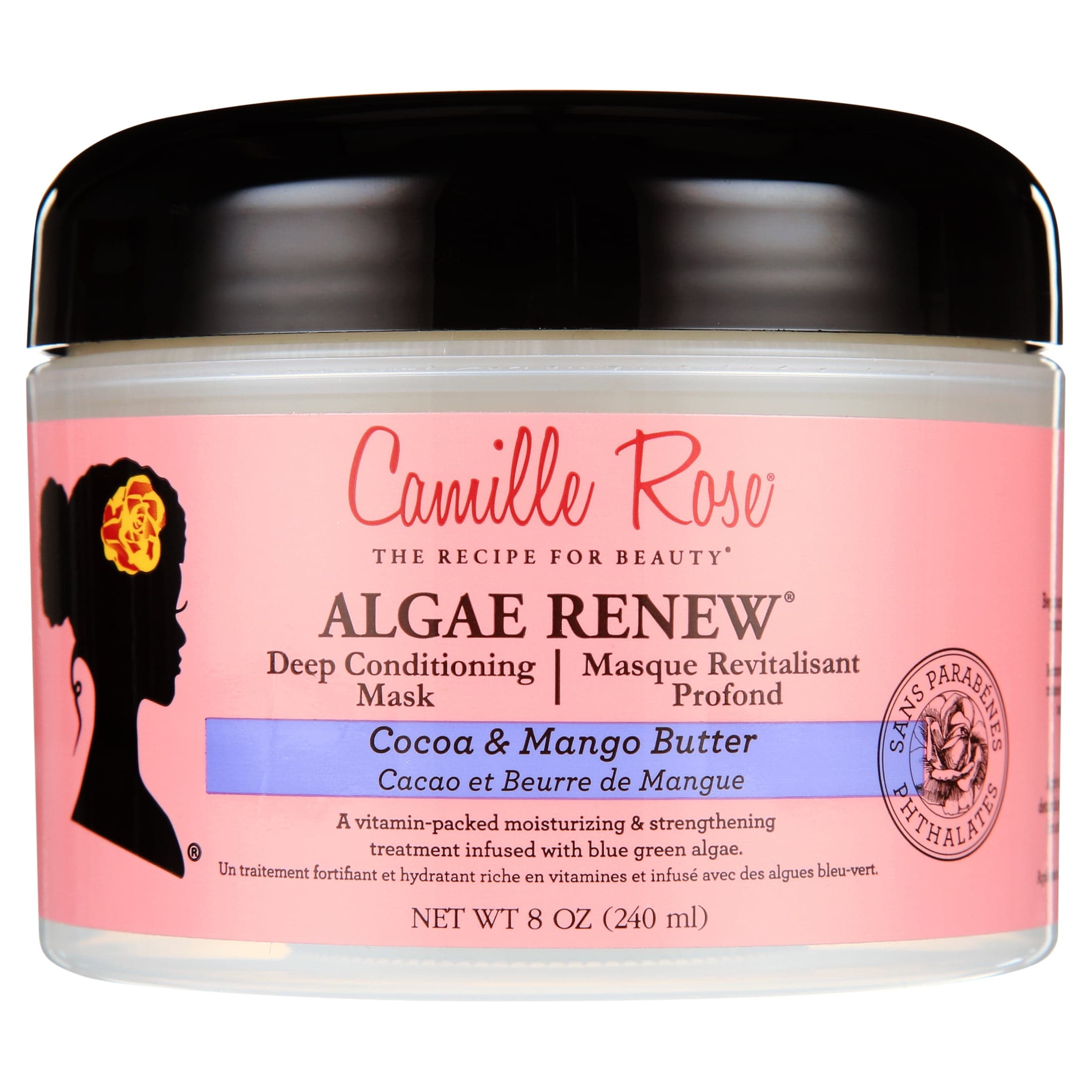 Camille Rose Camille Rose Algae Renew Strengthen & Nourish All Ages Deep Conditioner with Blue Green Algae & Mango Butter, 8oz — UPC 851557003132