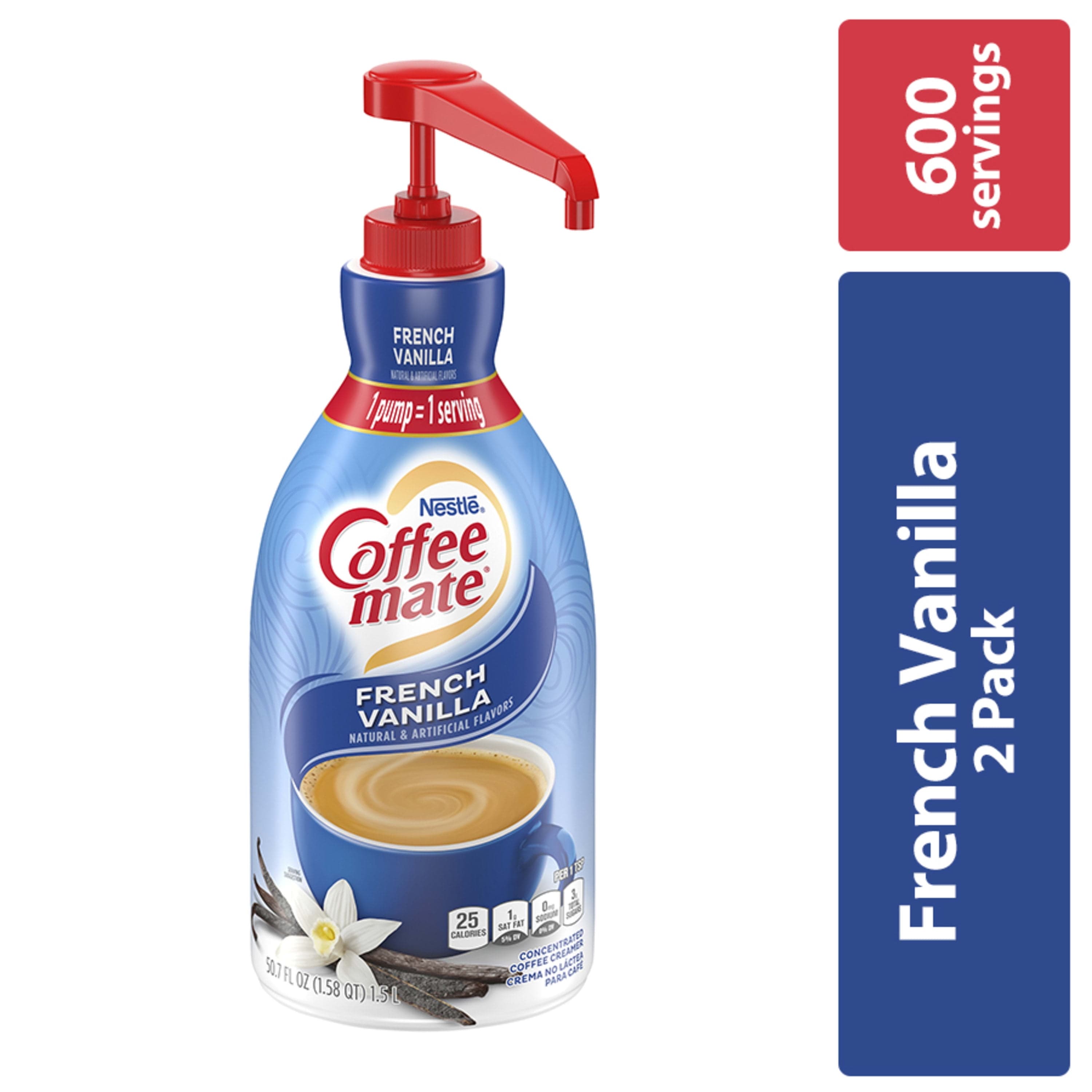 Coffee mate COFFEE MATE French Vanilla Liquid Coffee Creamer, Bulk Coffee Creamer Pump Bottle, 50.7 Oz — ITEM_ID 585059241