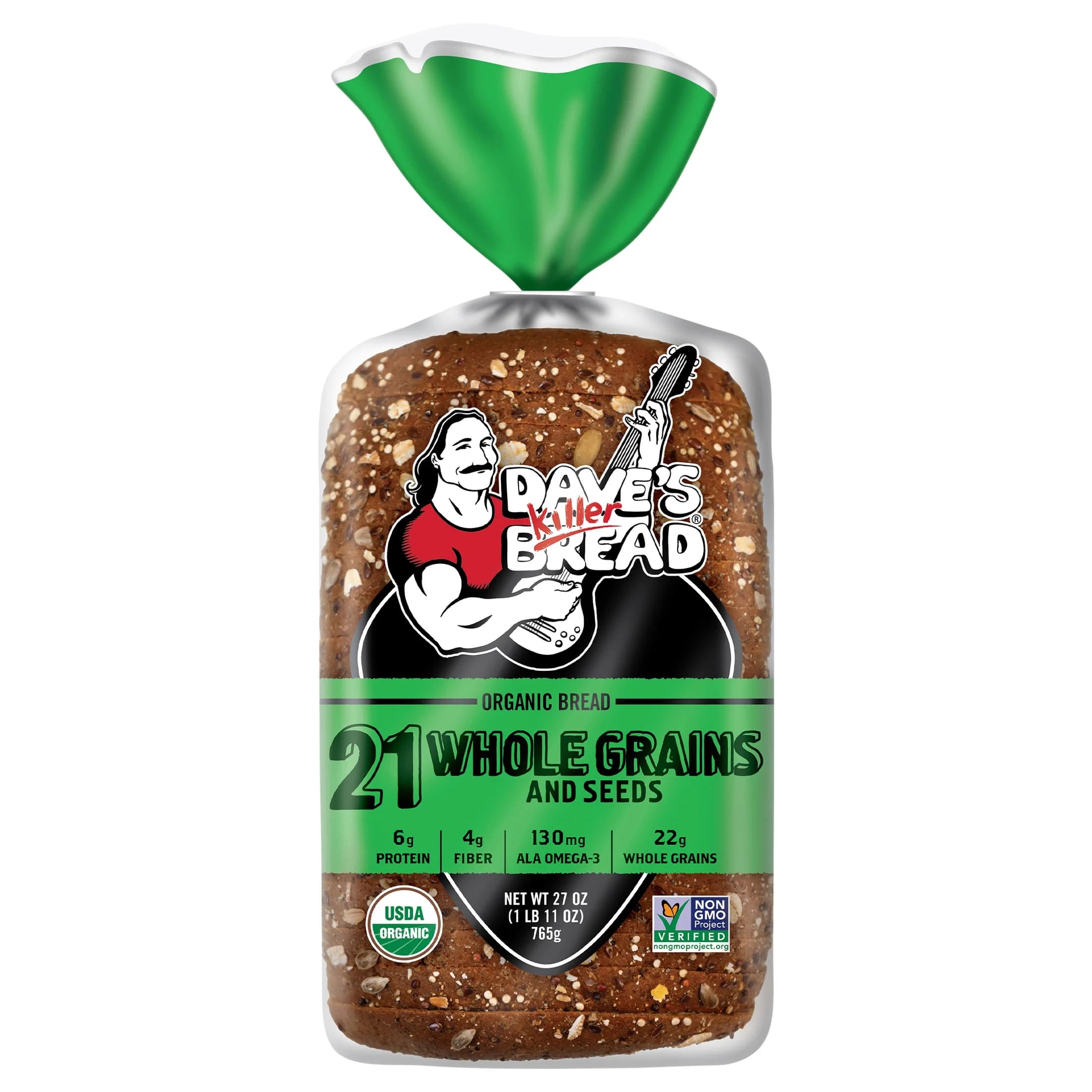 Dave's Killer Bread Dave's Killer Bread 21 Whole Grains and Seeds, Whole Grain Organic Bread, 27 oz Loaf — ITEM_ID 13764027053