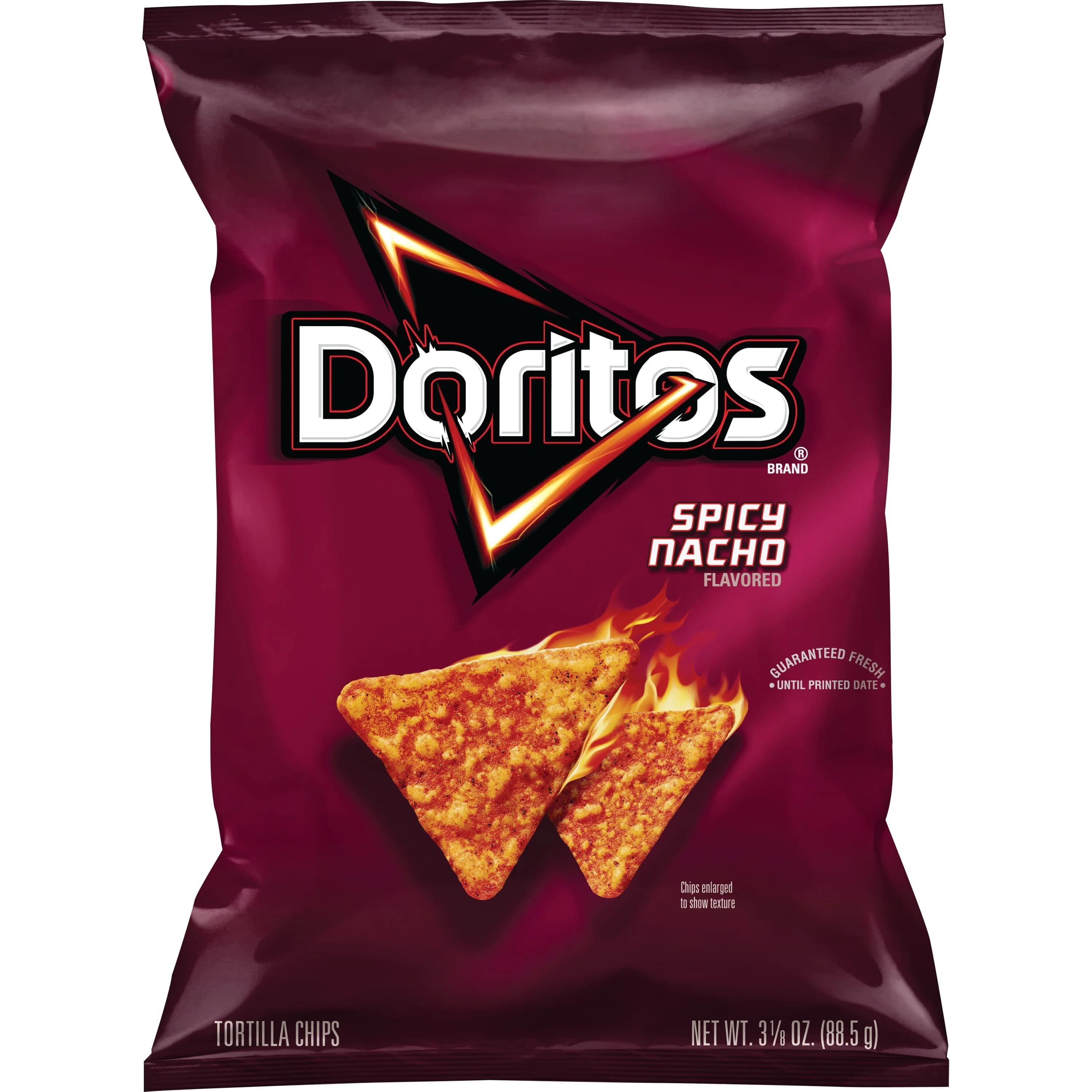 Doritos Doritos Spicy Nacho Flavored Tortilla Chips, 3.125 oz Bag — ITEM_ID 28400420754