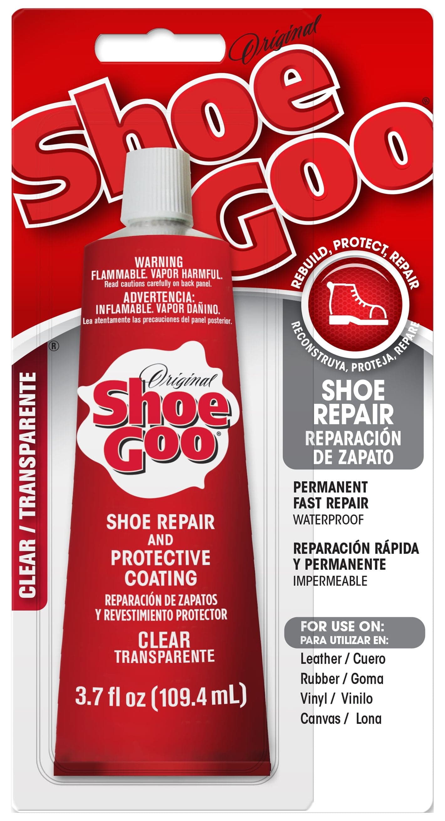 Eclectic Eclectic Shoe Goo Adhesive Glue, Shoe Repair, Clear, 110010, 3.7 fl. oz. — ITEM_ID 373300159