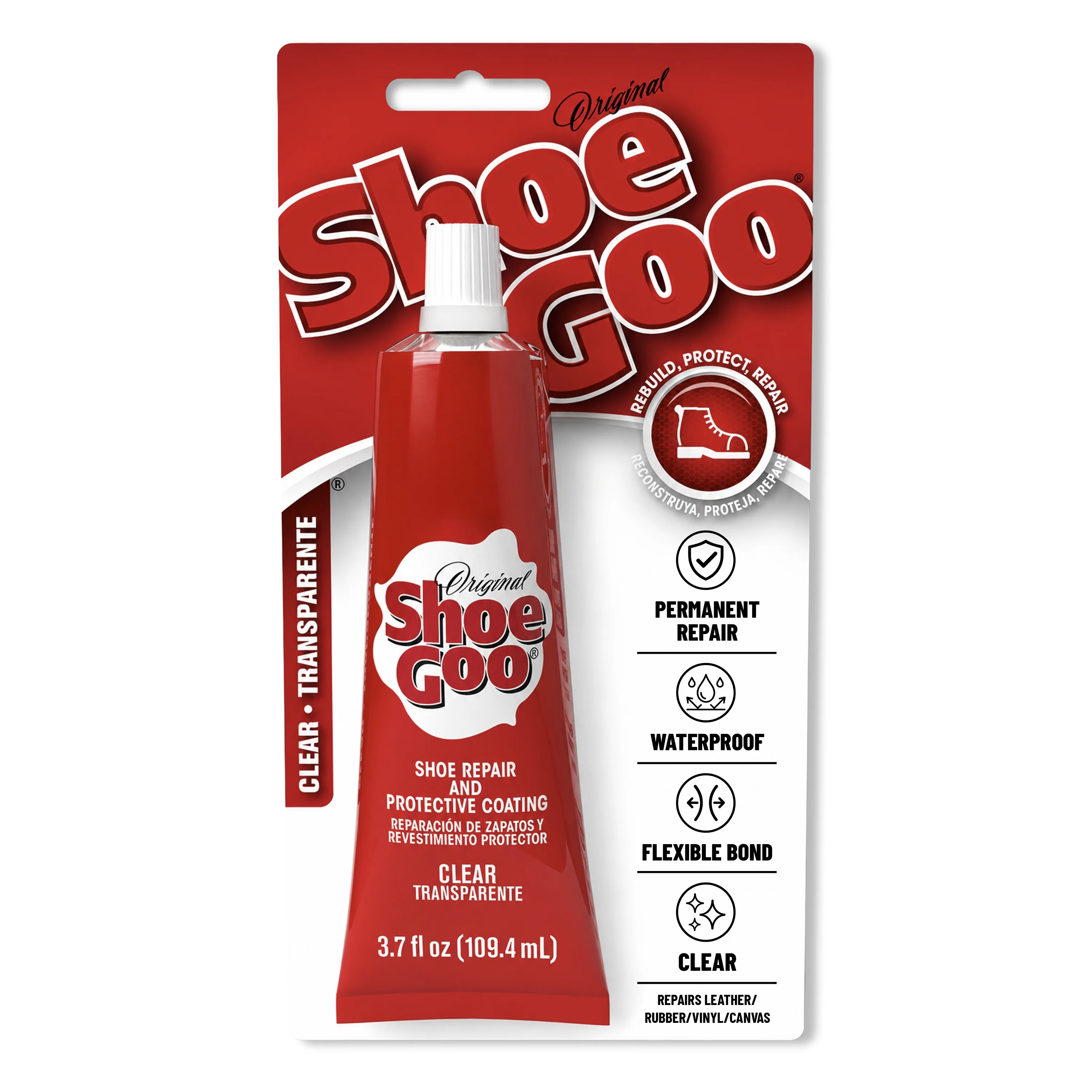 Eclectic Eclectic Shoe Goo Adhesive Glue, Shoe Repair, Clear, 110010, 3.7 fl. oz. — ITEM_ID 373300159