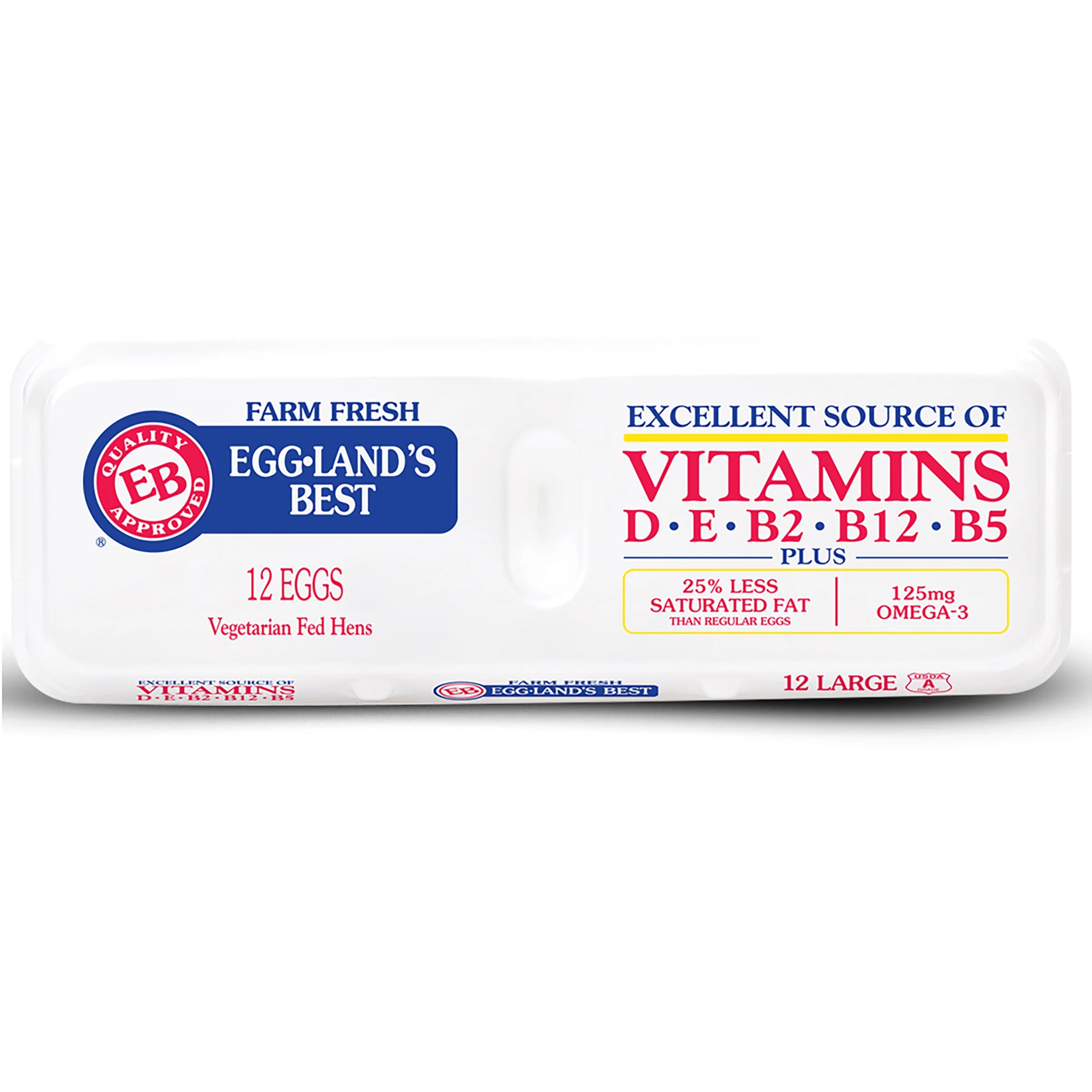 Eggland's Best Eggland's Best Large White Eggs, 12 Count — UPC 715141503494
