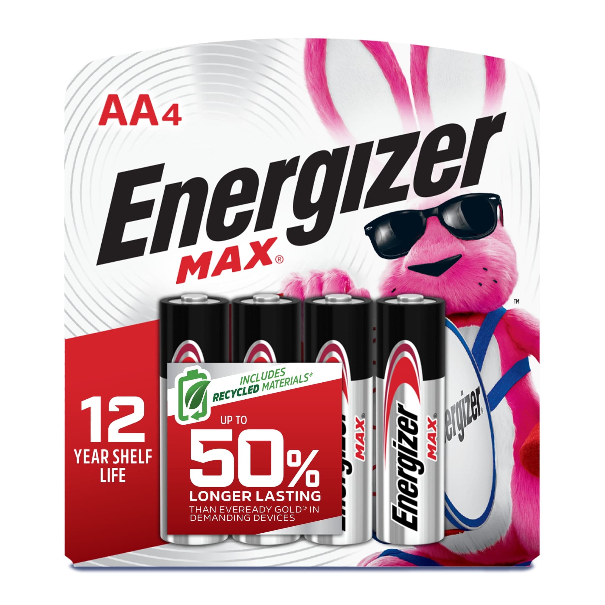 energizer Energizer MAX AA Batteries (4 Pack), Double A Alkaline Batteries — ITEM_ID 872077