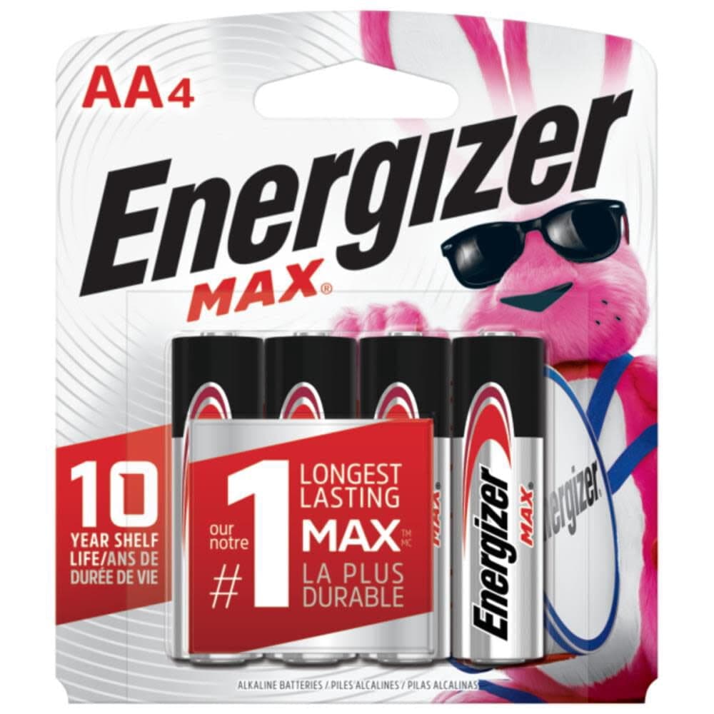 Energizer Energizer MAX AA Batteries (4 Pack), Double A Alkaline Batteries — ITEM_ID 872077