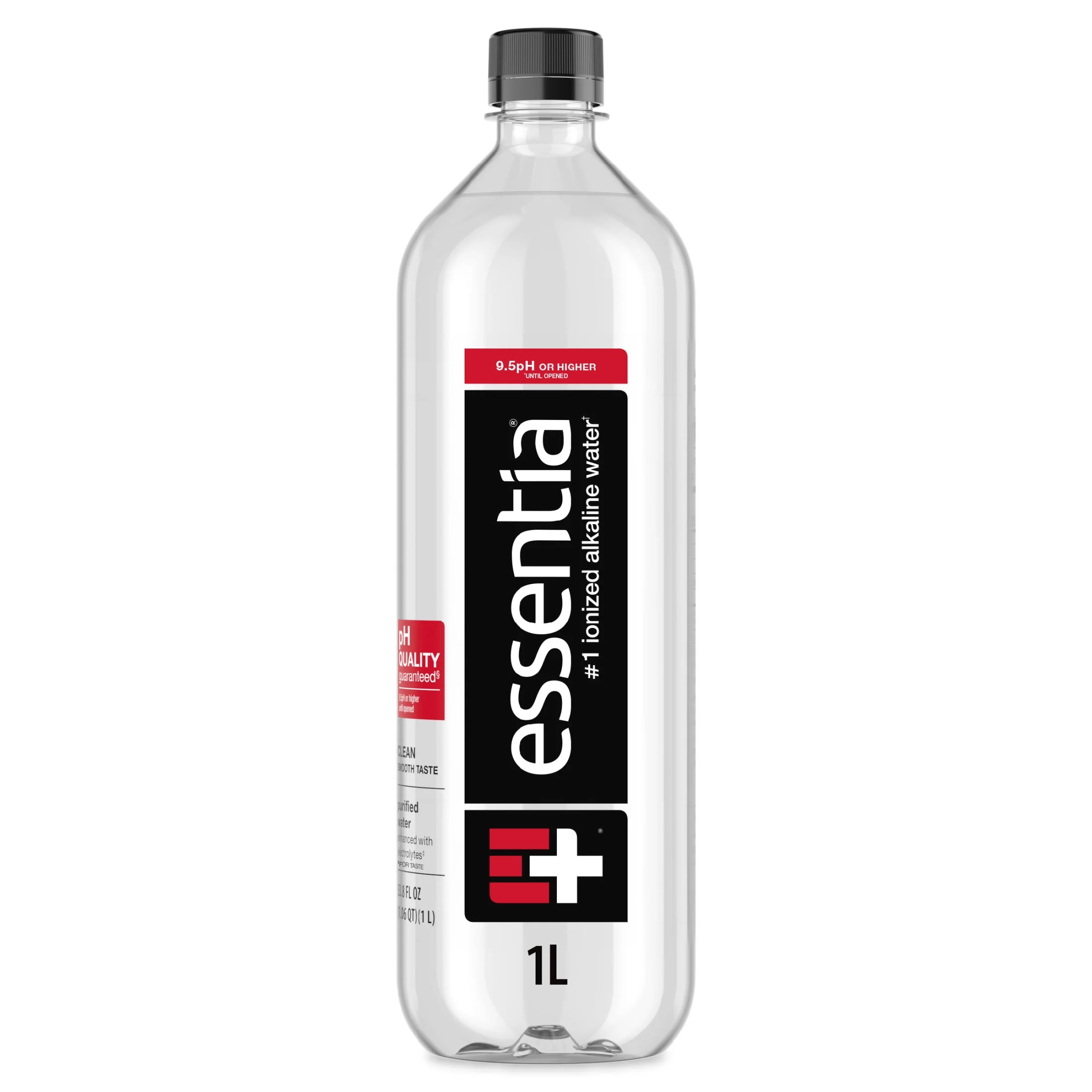 Essentia Water Essentia Ionized Alkaline Water, 9.5 PH until opened, 99.9% Pure, Bottled Water 34 fl oz — UPC 657227000339