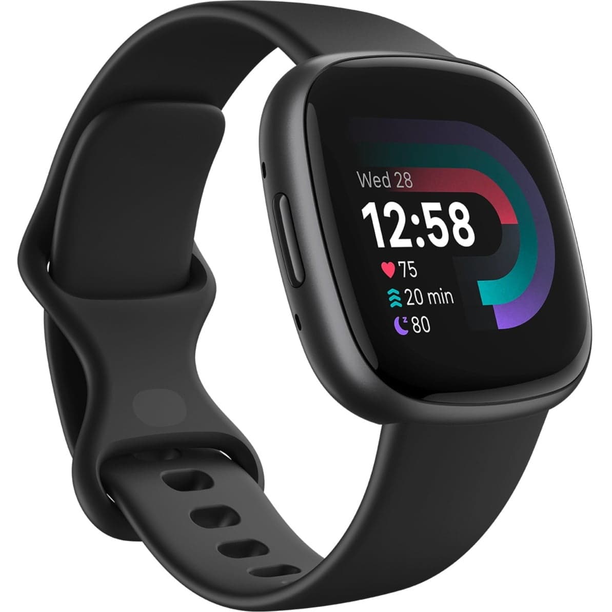 Fitbit Fitbit Versa 4 Fitness Smartwatch with Daily Readiness, GPS, 24/7 Heart Rate, 40+ Exercise Modes, Sleep Tracking and more. Fitbit Versa 4 in Black / Graphite Aluminum. — ISBN 1171356733