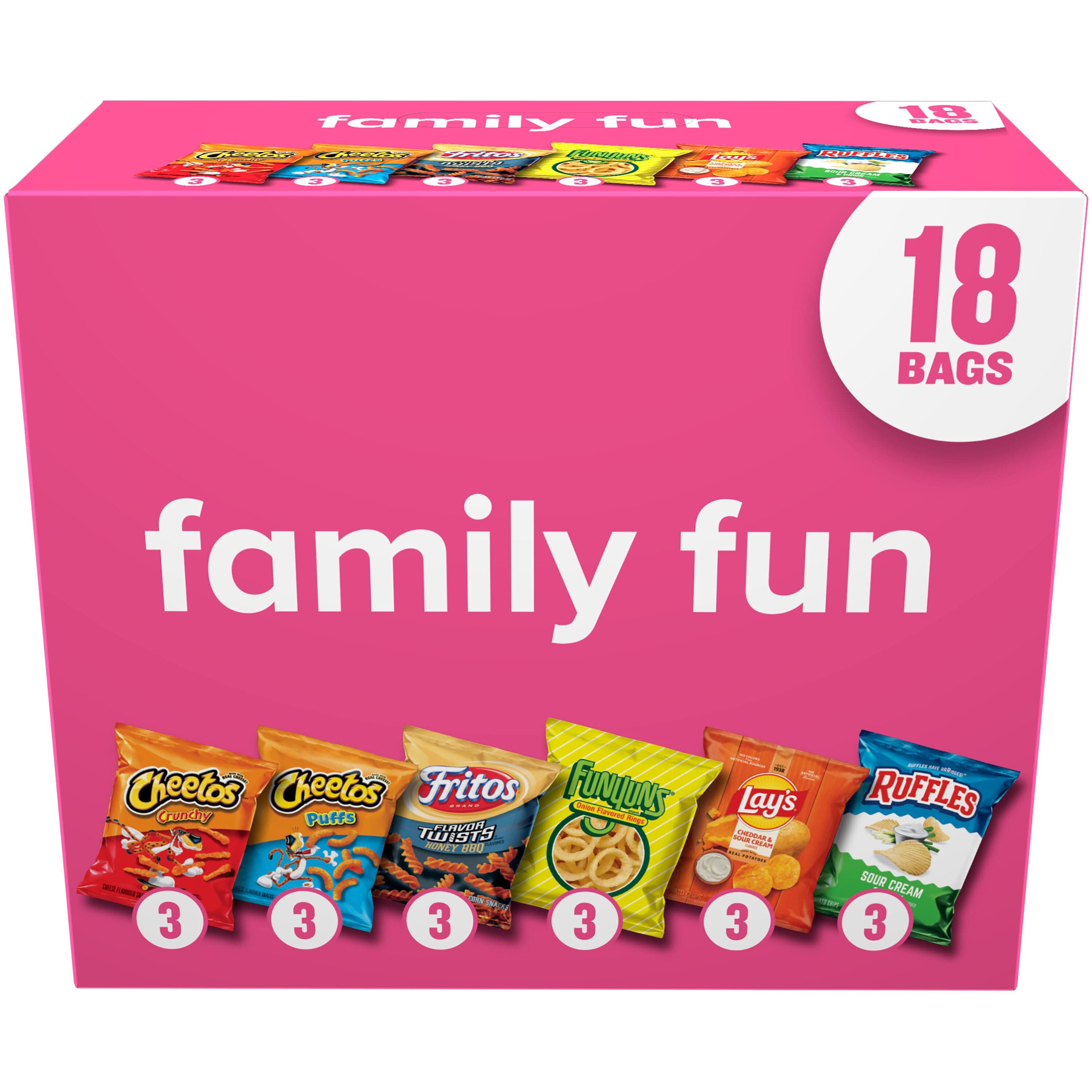 Frito-Lay Frito Lay Family Fun Variety Pack Snacks Chips, 18 Pack — ITEM_ID 5090334045