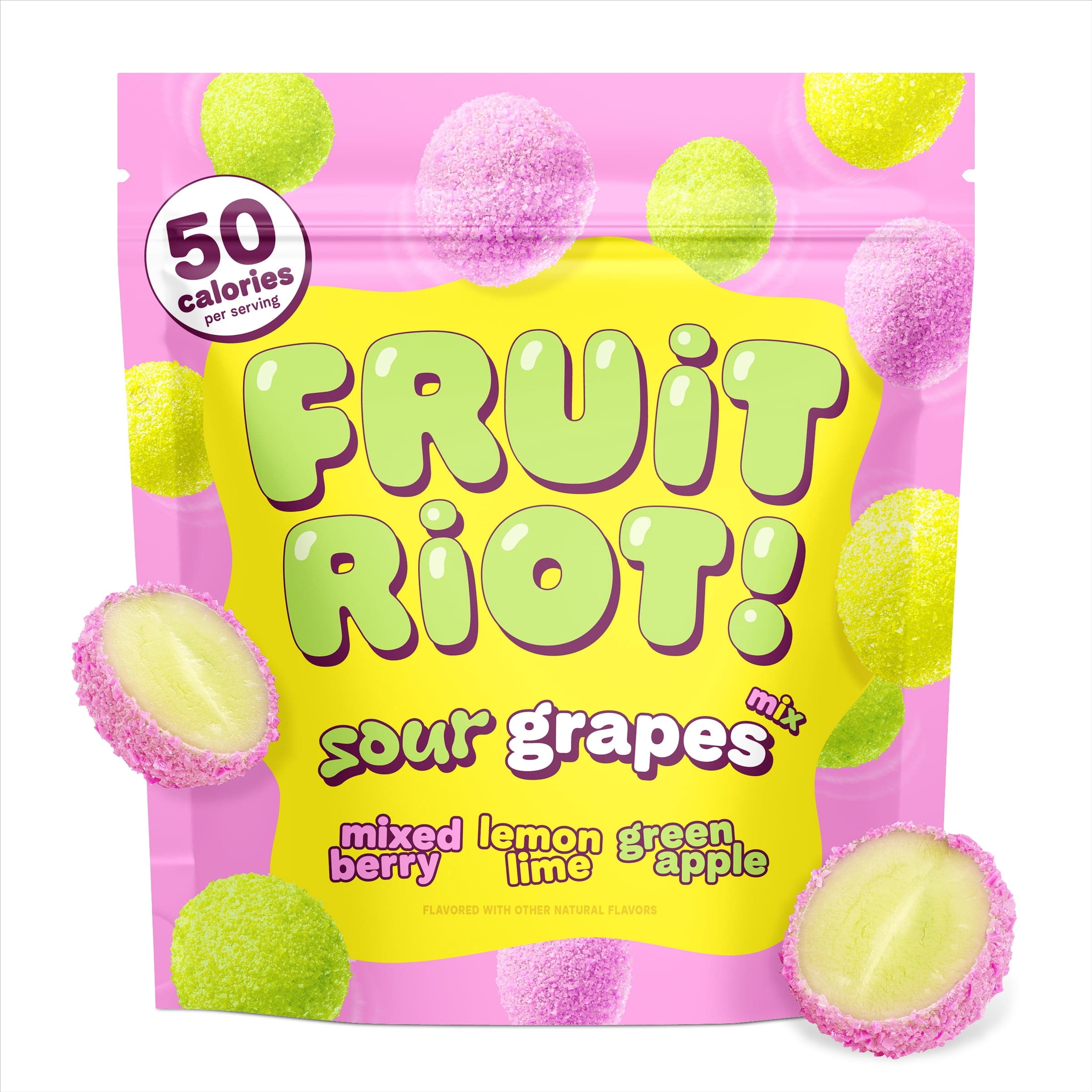 Fruit Riot Fruit Riot Sour Candy Mixed Grapes, Real Frozen Fruit, 8 ounce — ISBN 3672268269