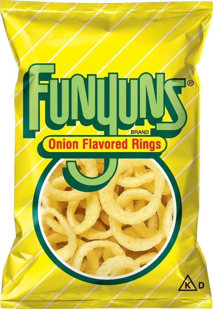 Funyuns Funyuns Onion Flavored Rings, Zesty Onion Flavor Snack Chips, 2.375 oz Bag — ITEM_ID 28400282048