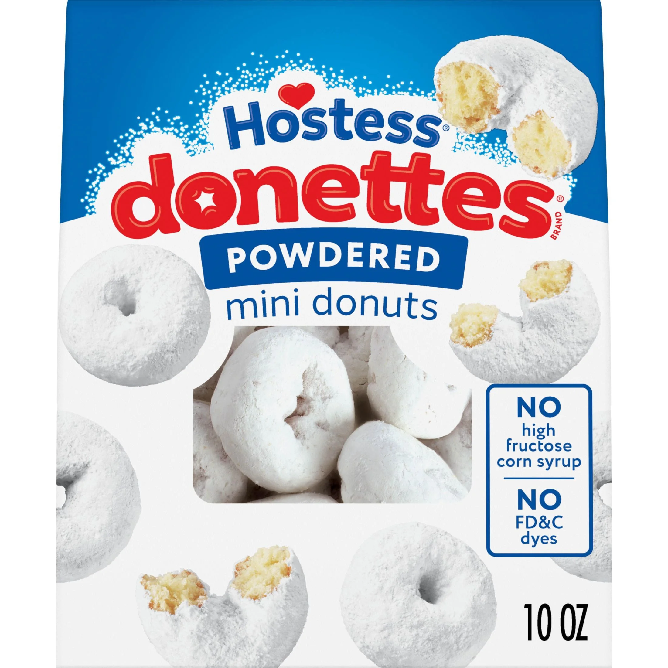 Hostess Hostess Donettes, Powdered Mini Donuts, 10 oz Bag — UPC 888109150044