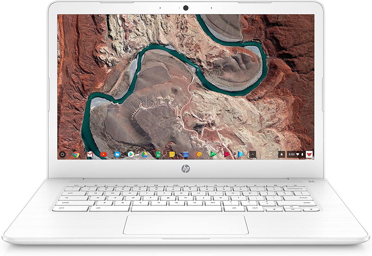 HP HP Chromebook 14, 14" Full HD Display, Intel Celeron N3350, Intel HD Graphics 500, 32GB eMMC, 4GB SDRAM, B&O Play Audio, Snow White, 14-ca051wm — ITEM_ID 554092172