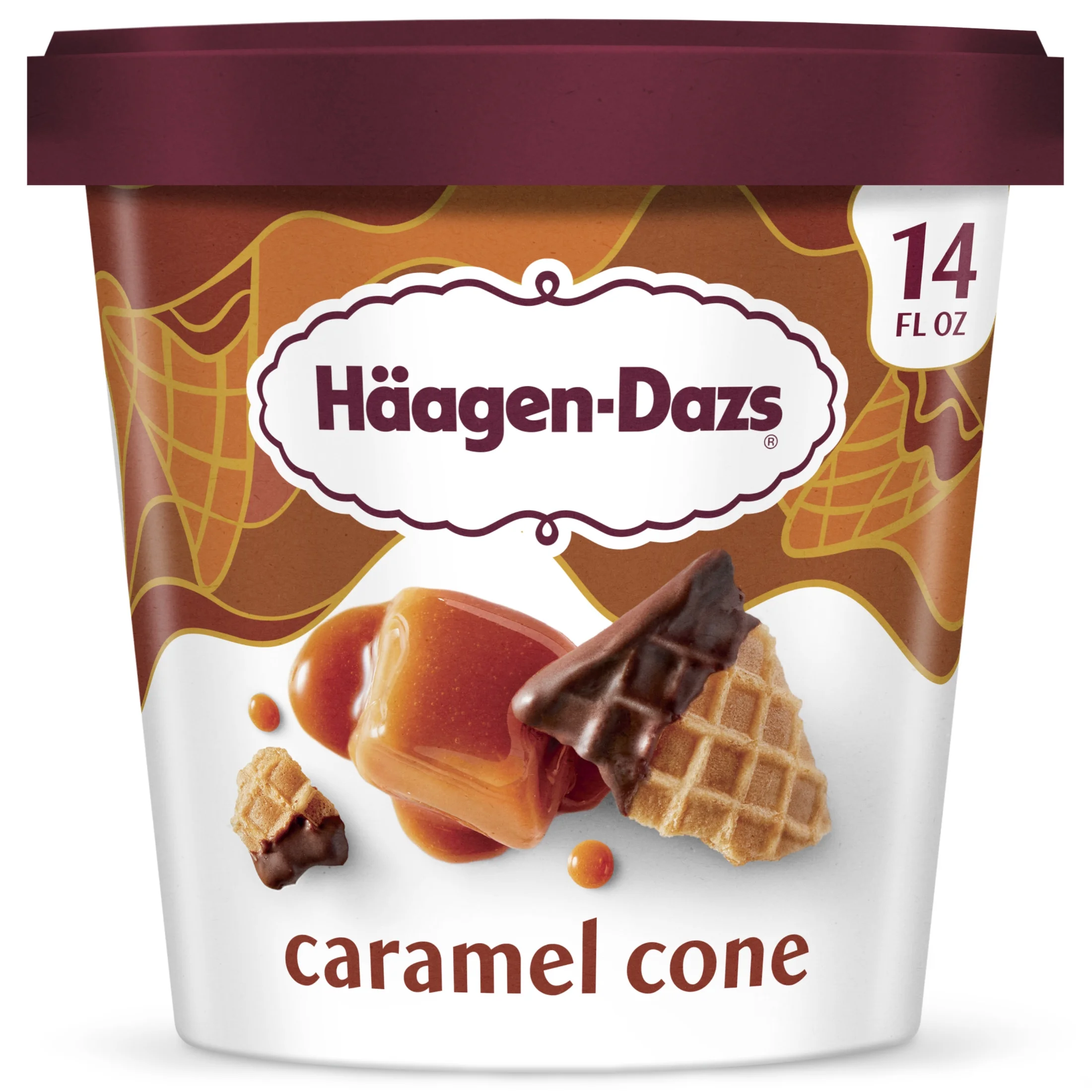 Häagen-Dazs Haagen Dazs Caramel Cone Ice Cream, Kosher, 14 oz — ITEM_ID 74570650583