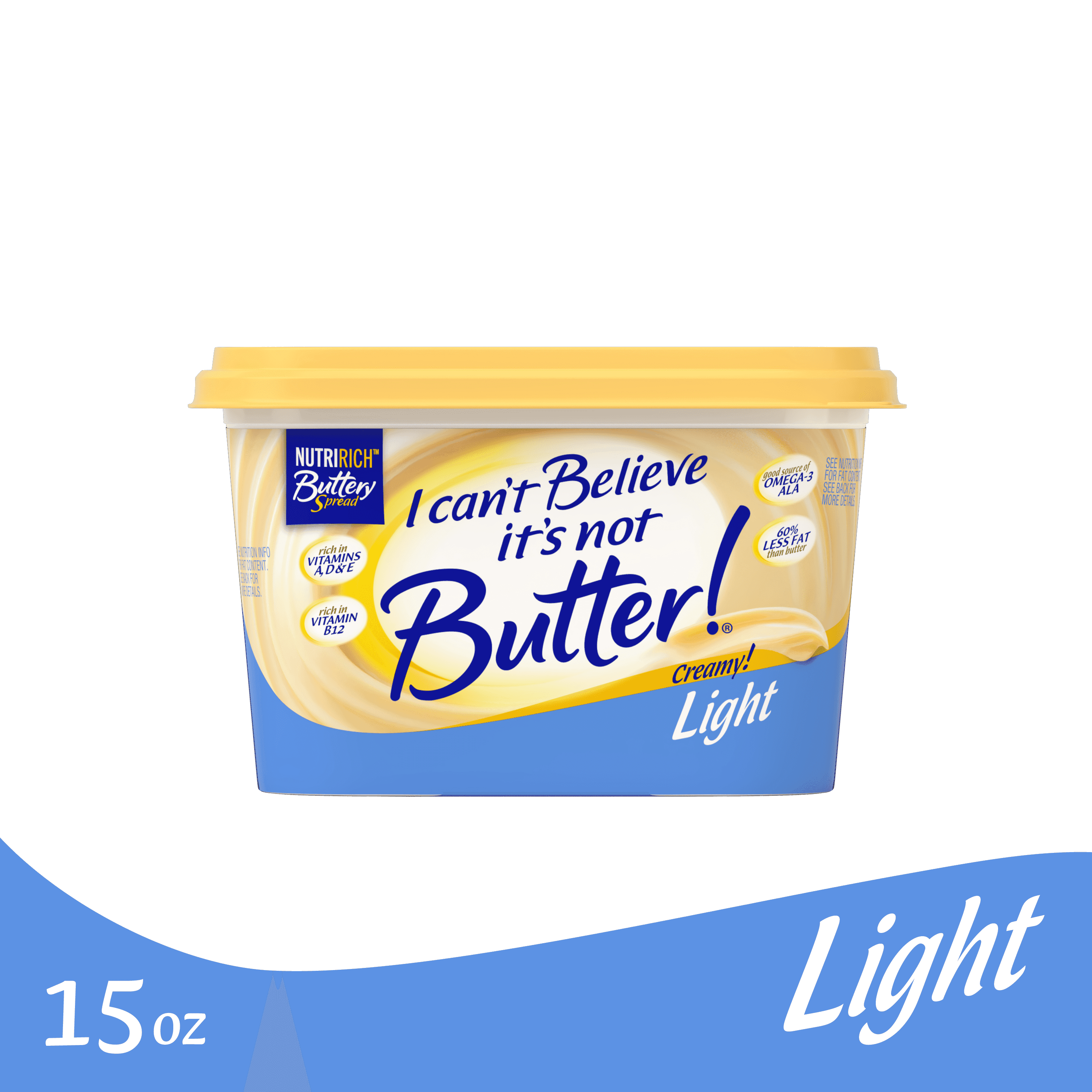 I Can't Believe It's Not Butter! I Can’t Believe It’s Not Butter!® Light, a NutriRich™ Buttery Spread, 15 oz Tub — ITEM_ID 10306828