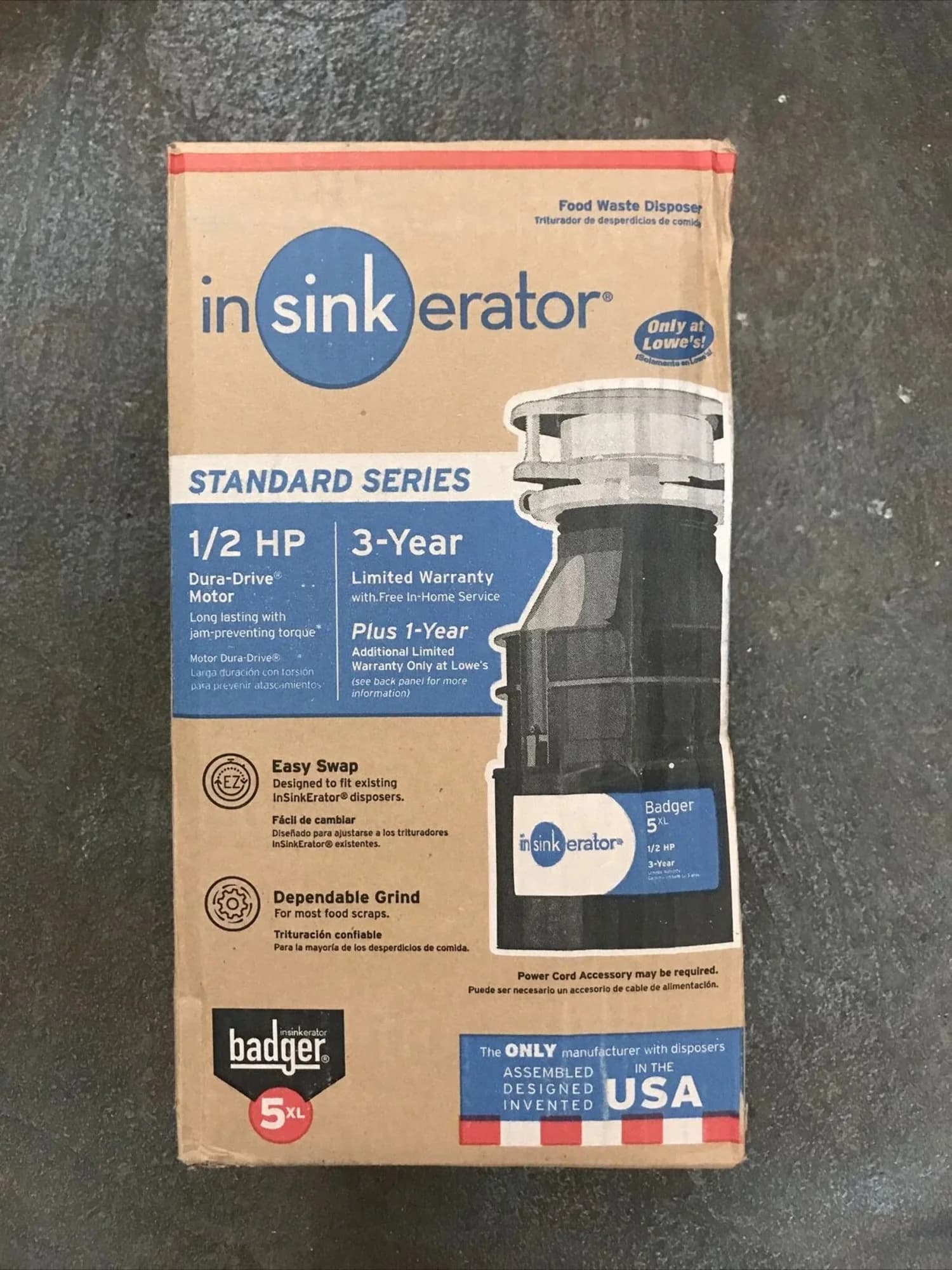 Unbranded InSinkErator Standard Series Badger 5XL Garbage Di — ITEM_ID 50375024149