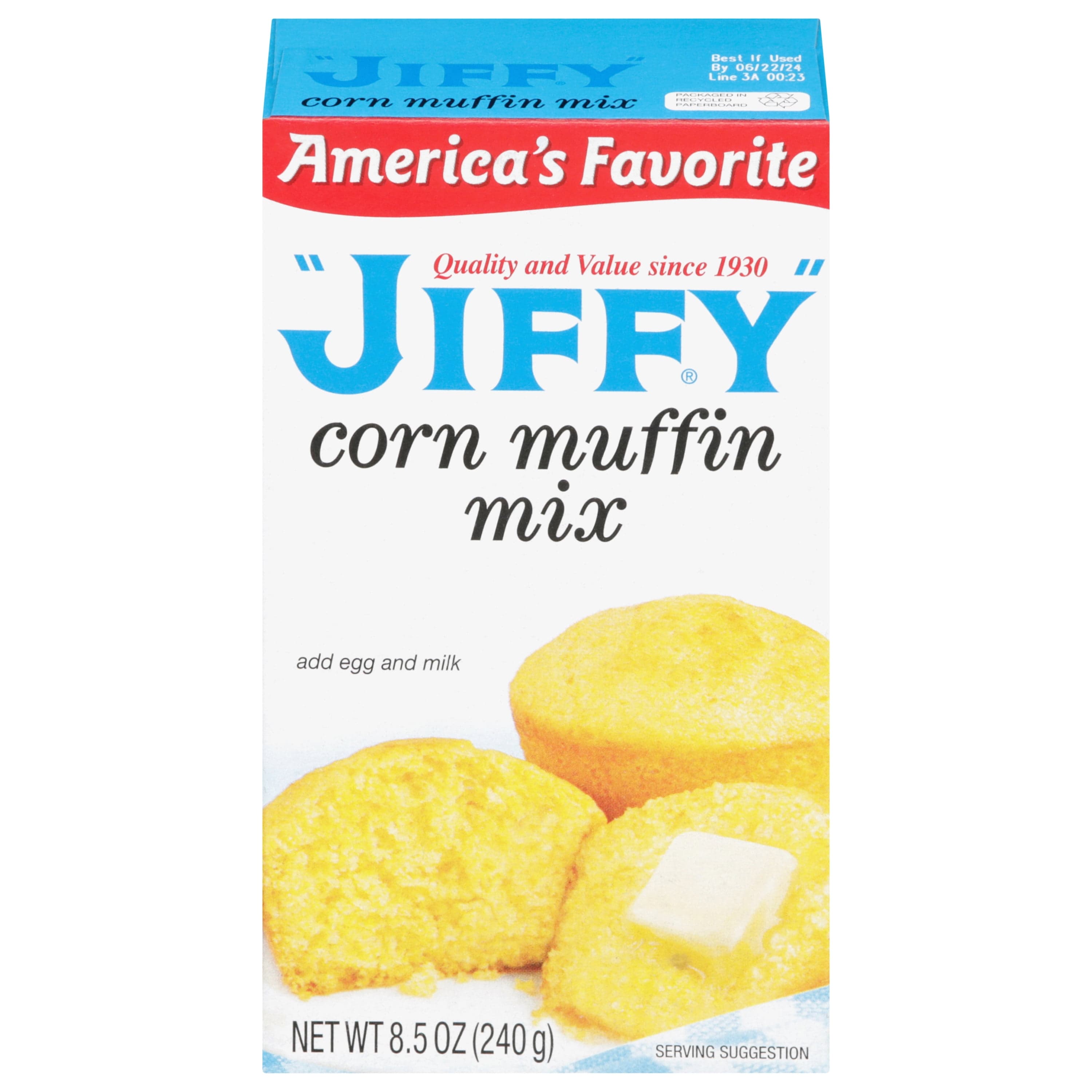 "JIFFY" "JIFFY" Corn Muffin Mix, 8.5 oz Box — ITEM_ID 10448133