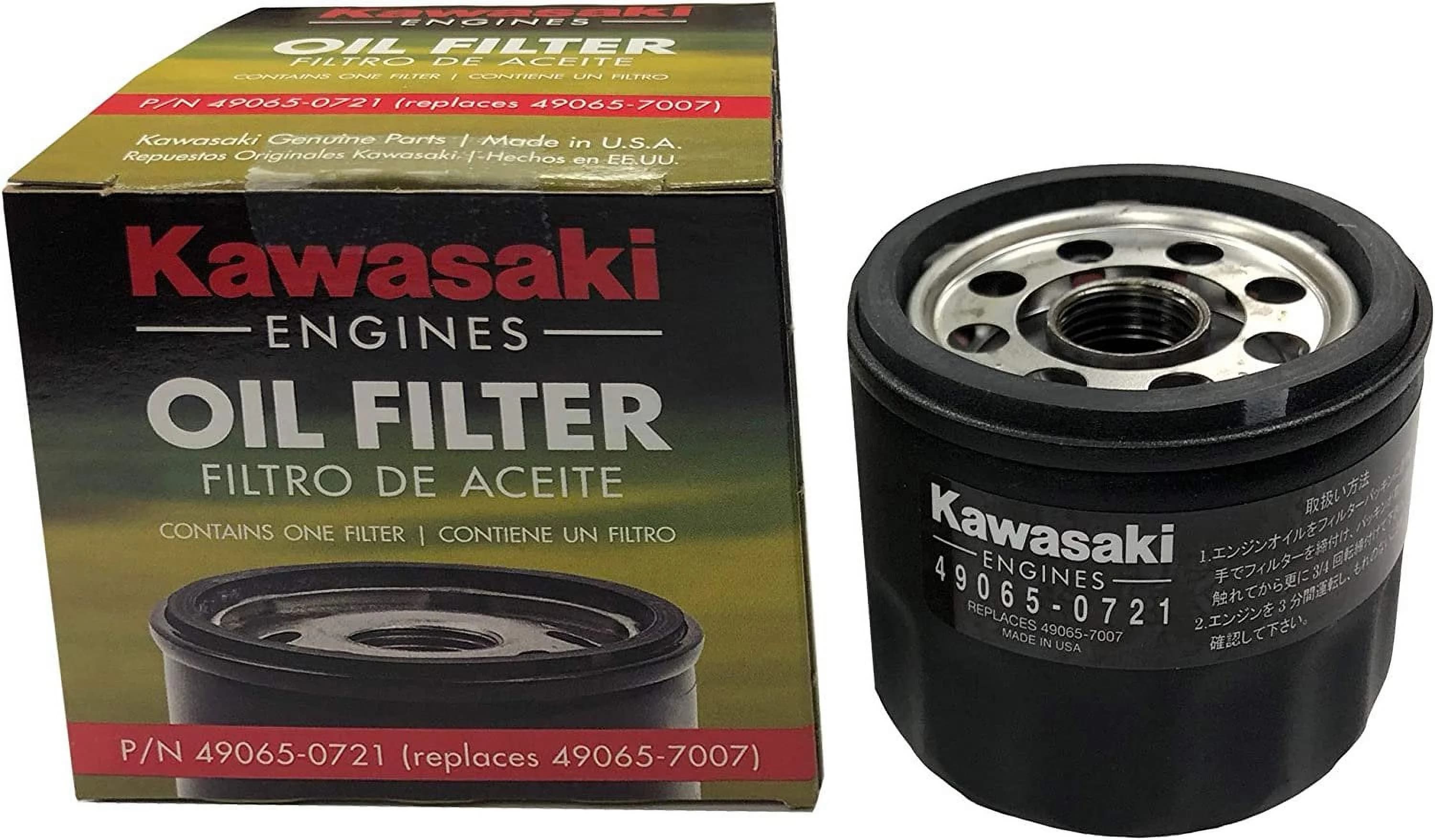 Kawasaki Kawasaki 49065-0721 Oil Filter Replaces 49065-7007 — ITEM_ID 38568028037