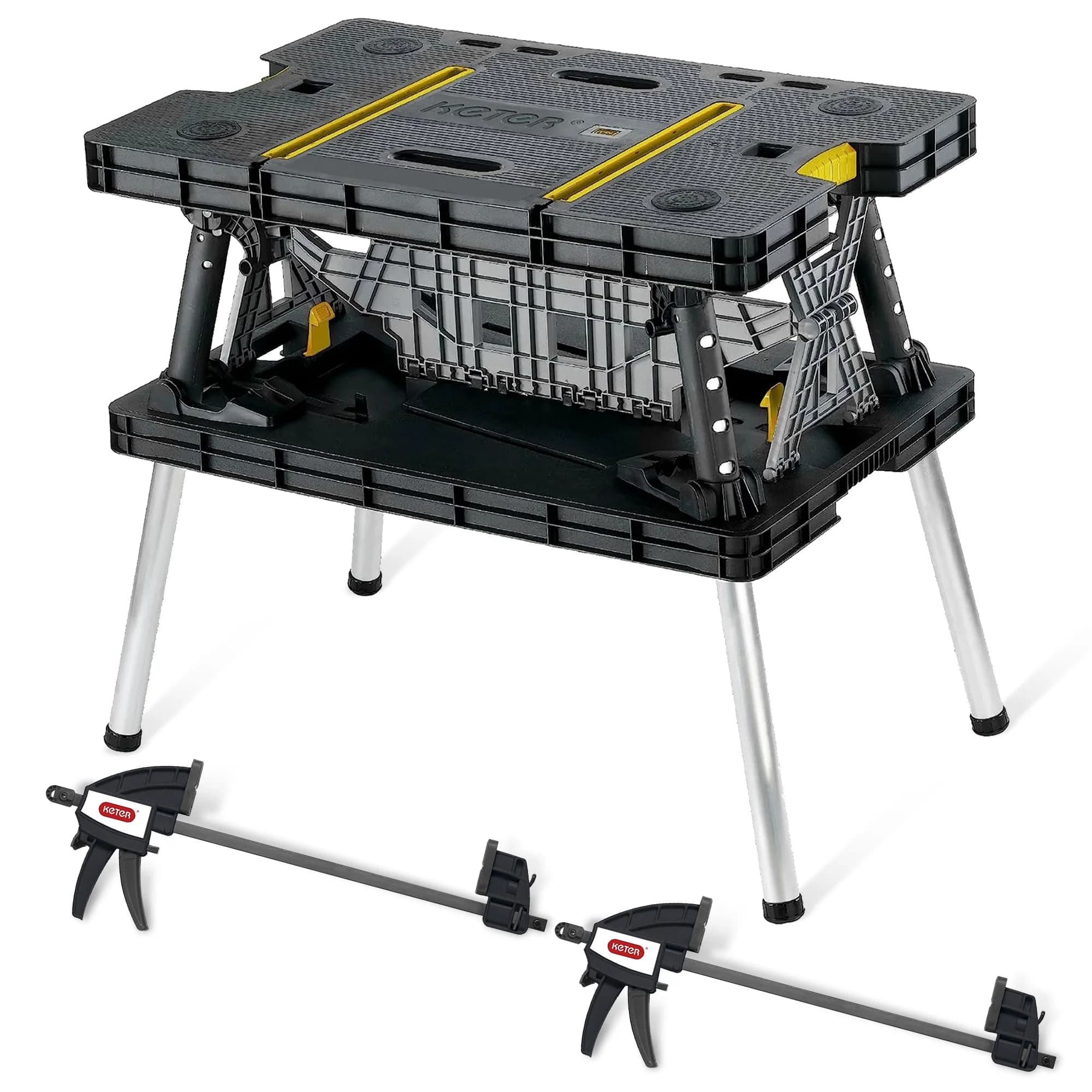 keter Keter Portable Folding Workbench Plastic Multicolor — UPC 731161021060