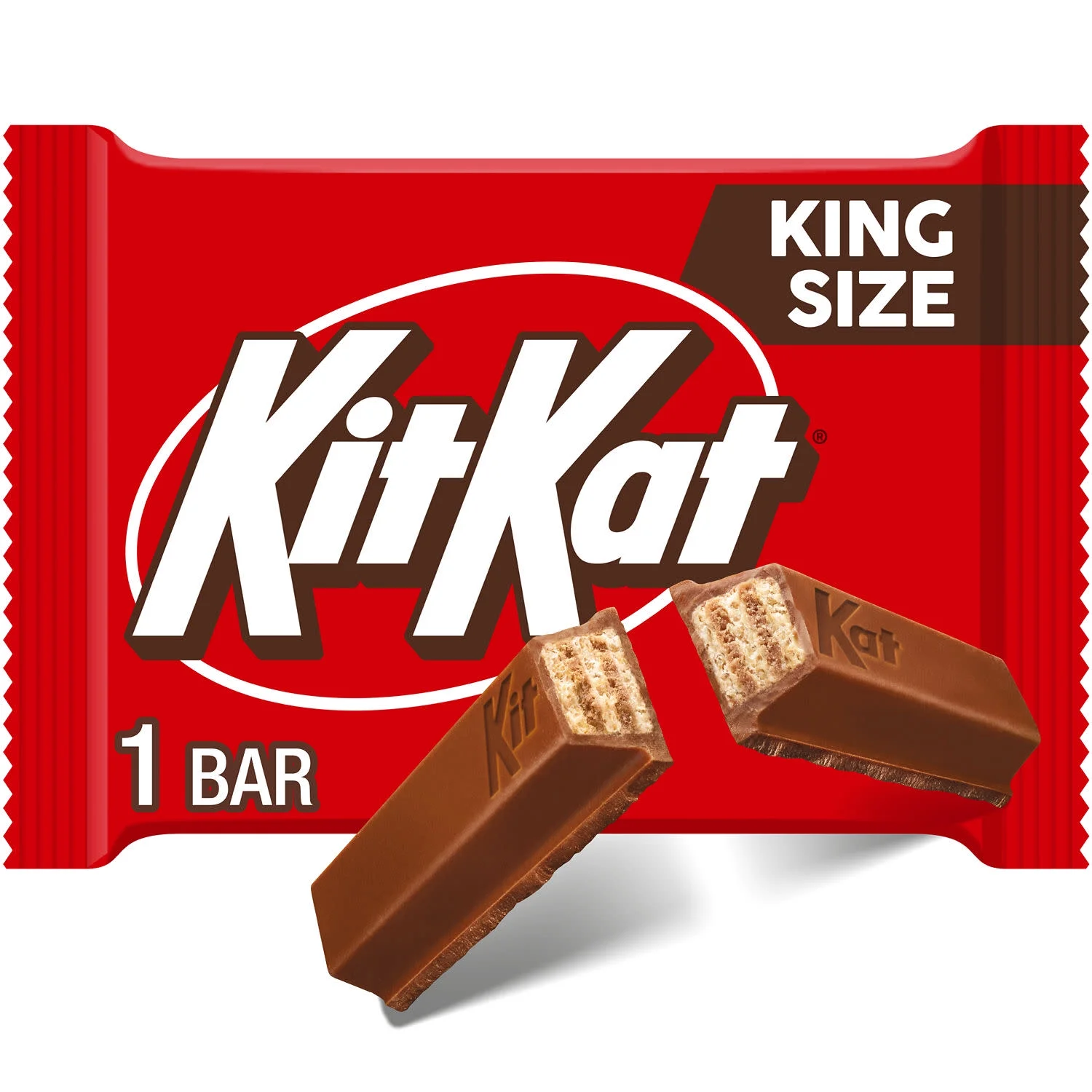 KITKAT Kit Kat Milk Chocolate Wafer King Size Candy, Bar 3 oz — ITEM_ID 34000002290