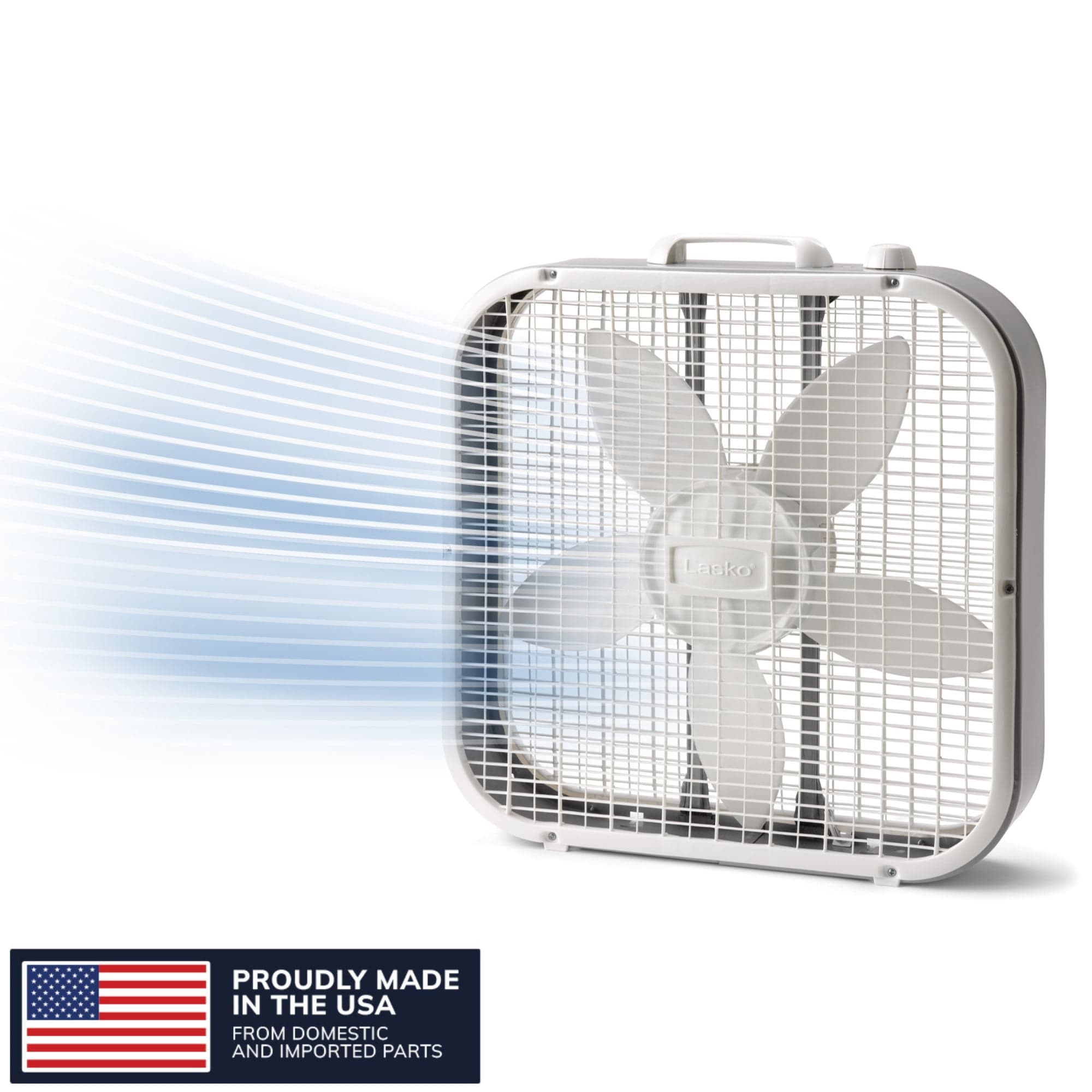 Lasko Lasko 20" 3-Speed Classic Box Fan with Weather-Resistant Motor, White, B20200 — ITEM_ID 42388499