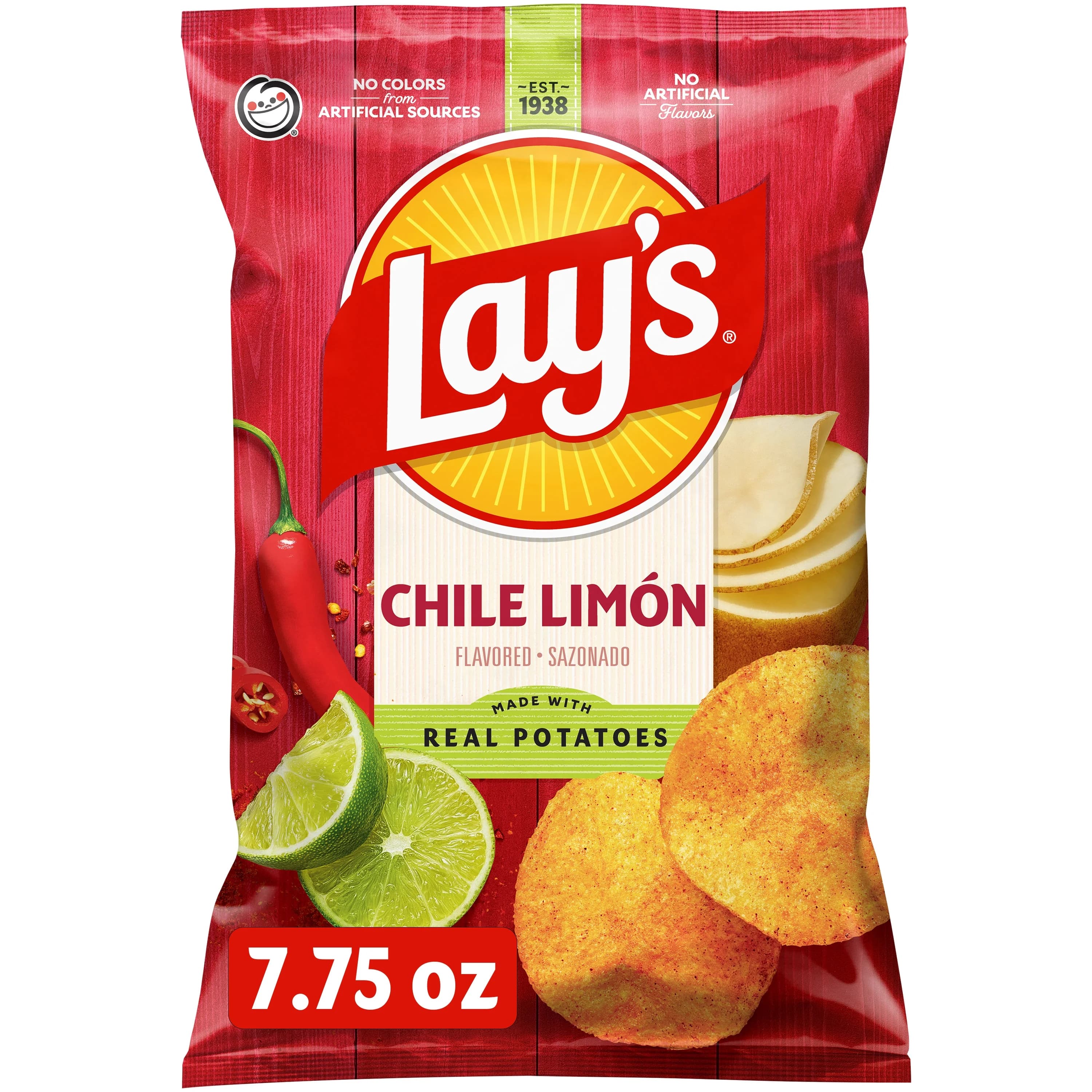 Lay's Lay's Chile Limón Flavored Potato Chips, 7.75 Oz. — ITEM_ID 28400201322