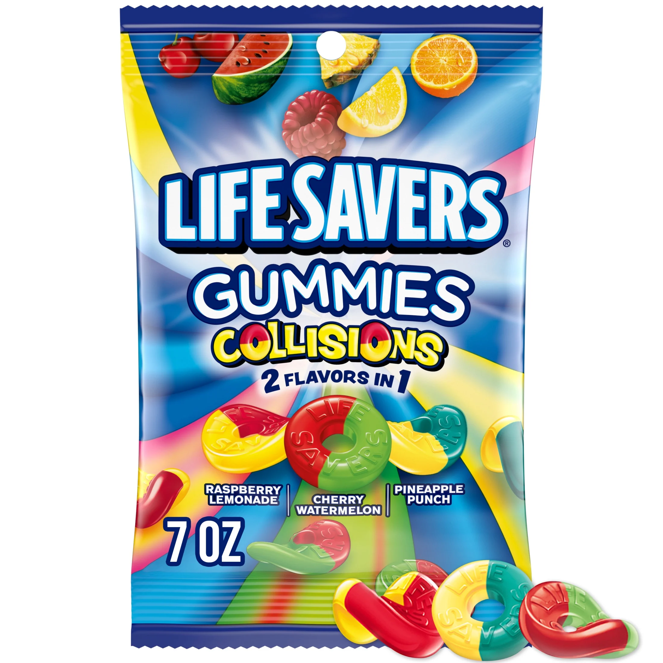 Life Savers Life Savers Gummies Collisions Gummy Candy Fruit Mix - 7 oz Bag — ITEM_ID 22000120304