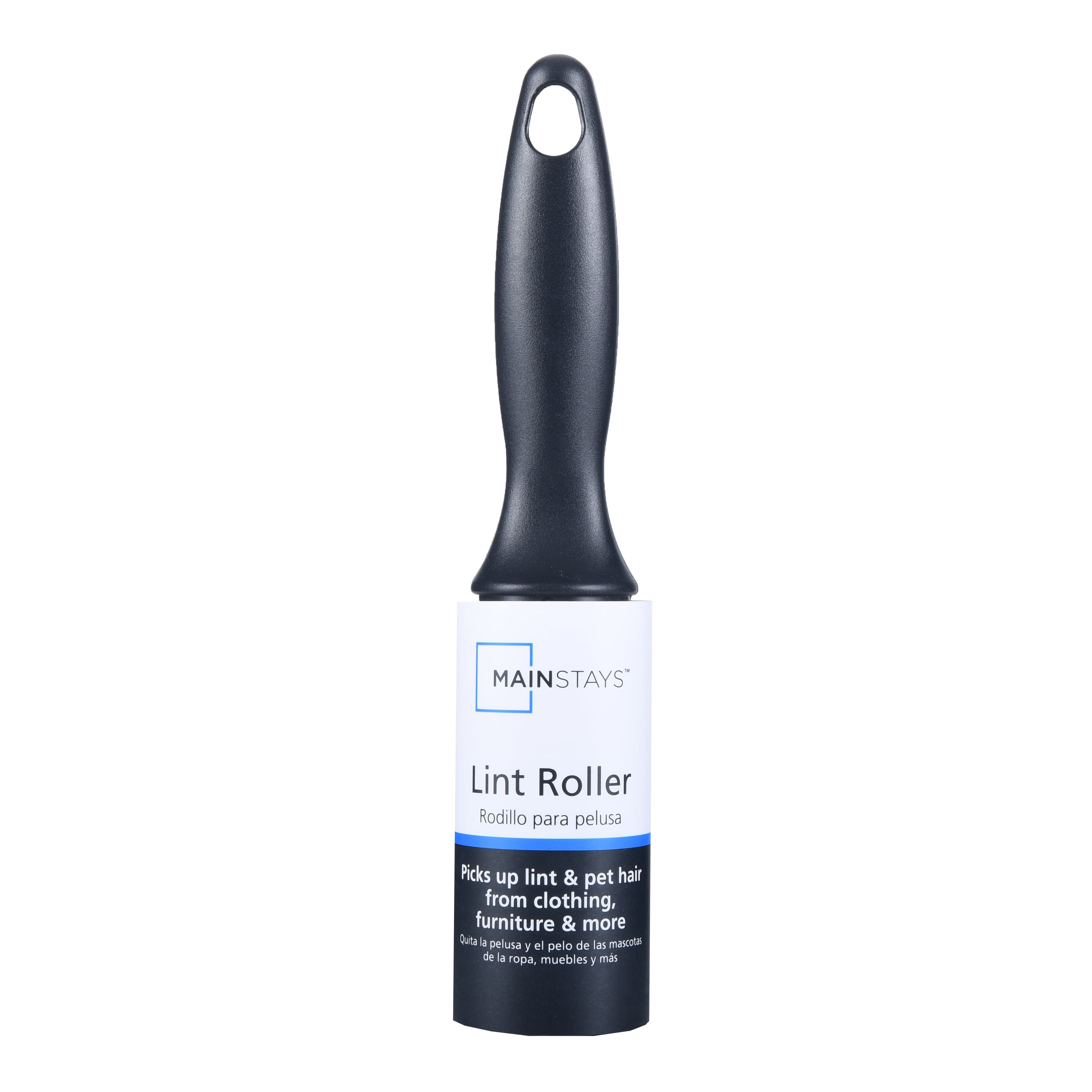 Mainstays Mainstays Lint Roller, 60 Sheets Easy Tear, Ergonomic Handle, Removes Lint and Pet Hair from Clothing, Furniture, Crafts, Travel — ITEM_ID 296855985