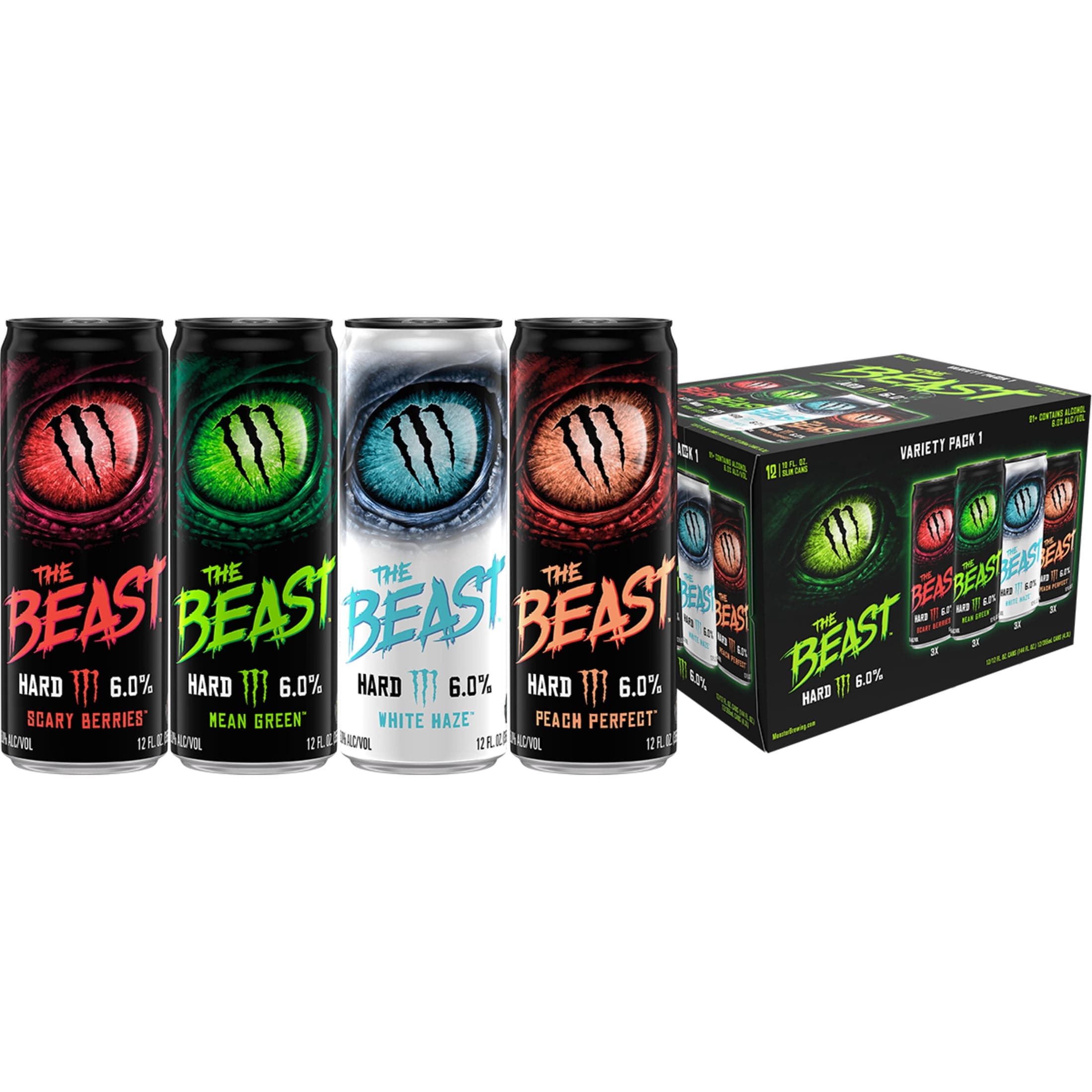 The Beast The Beast Variety Pack 1 Flavored Malt Beverage, 12 fl oz 12 Pack Cans, 6% ABV — ISBN 1583506030