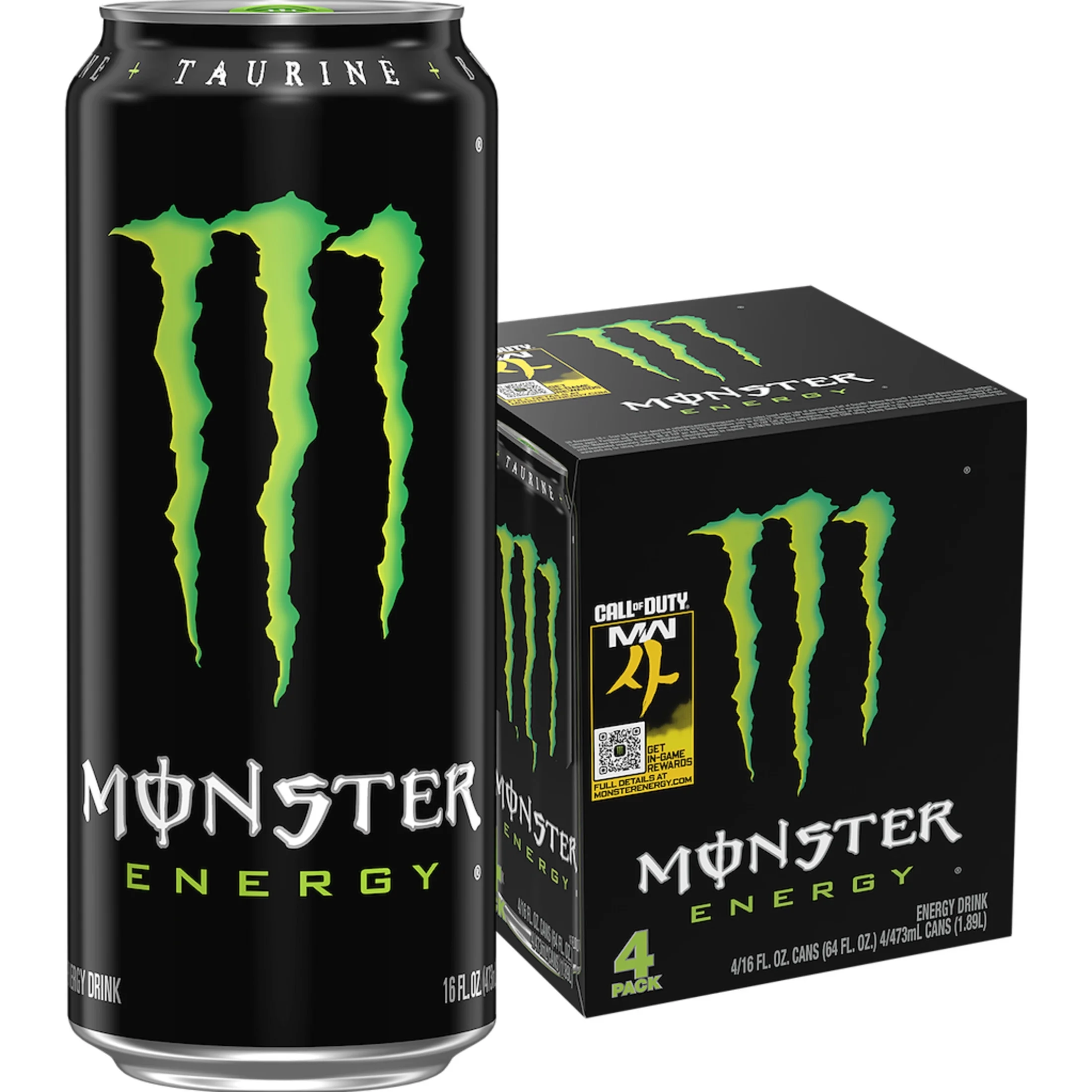 Monster Energy Monster Energy, Original, Energy Drink, 4 Pack - 16 Fl Oz — ITEM_ID 70847811176