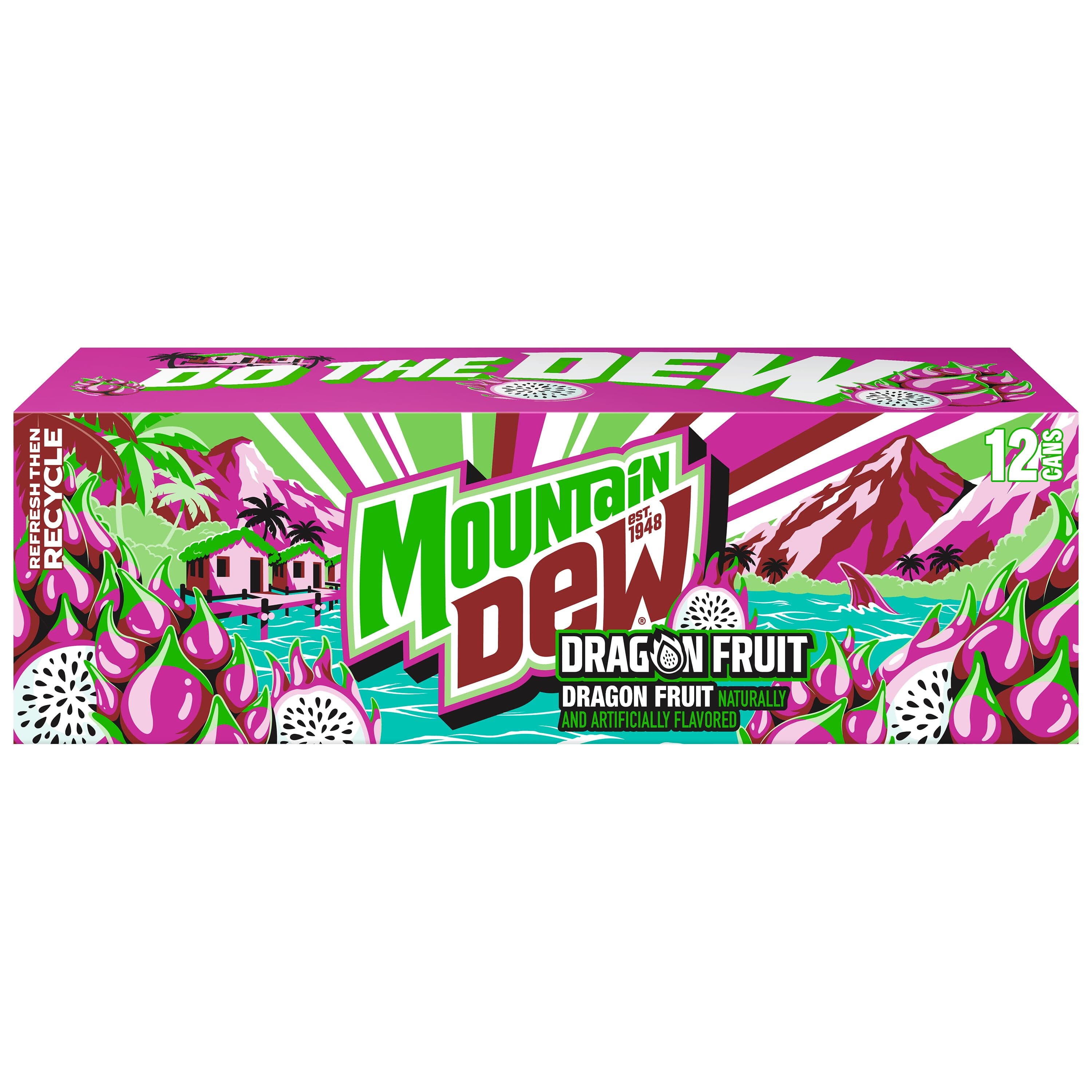 Mountain Dew Mountain Dew Soda Dragon Fruit 12 fl oz, 12 Count — ITEM_ID 16257962941