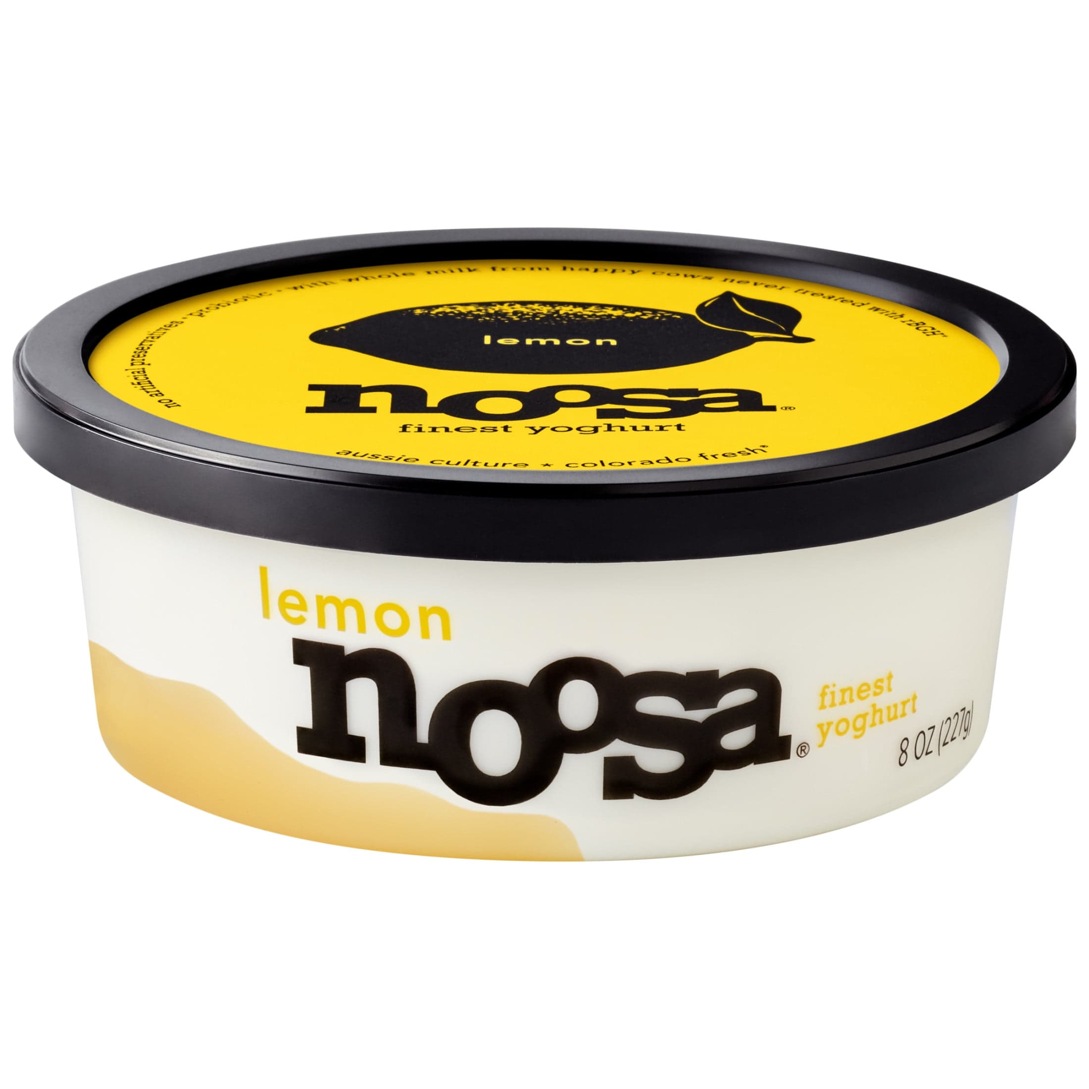 noosa Noosa Yoghurt, Whole Milk Yogurt, Velvety Smooth & Creamy, Lemon, 8 oz Tub — UPC 853923002107