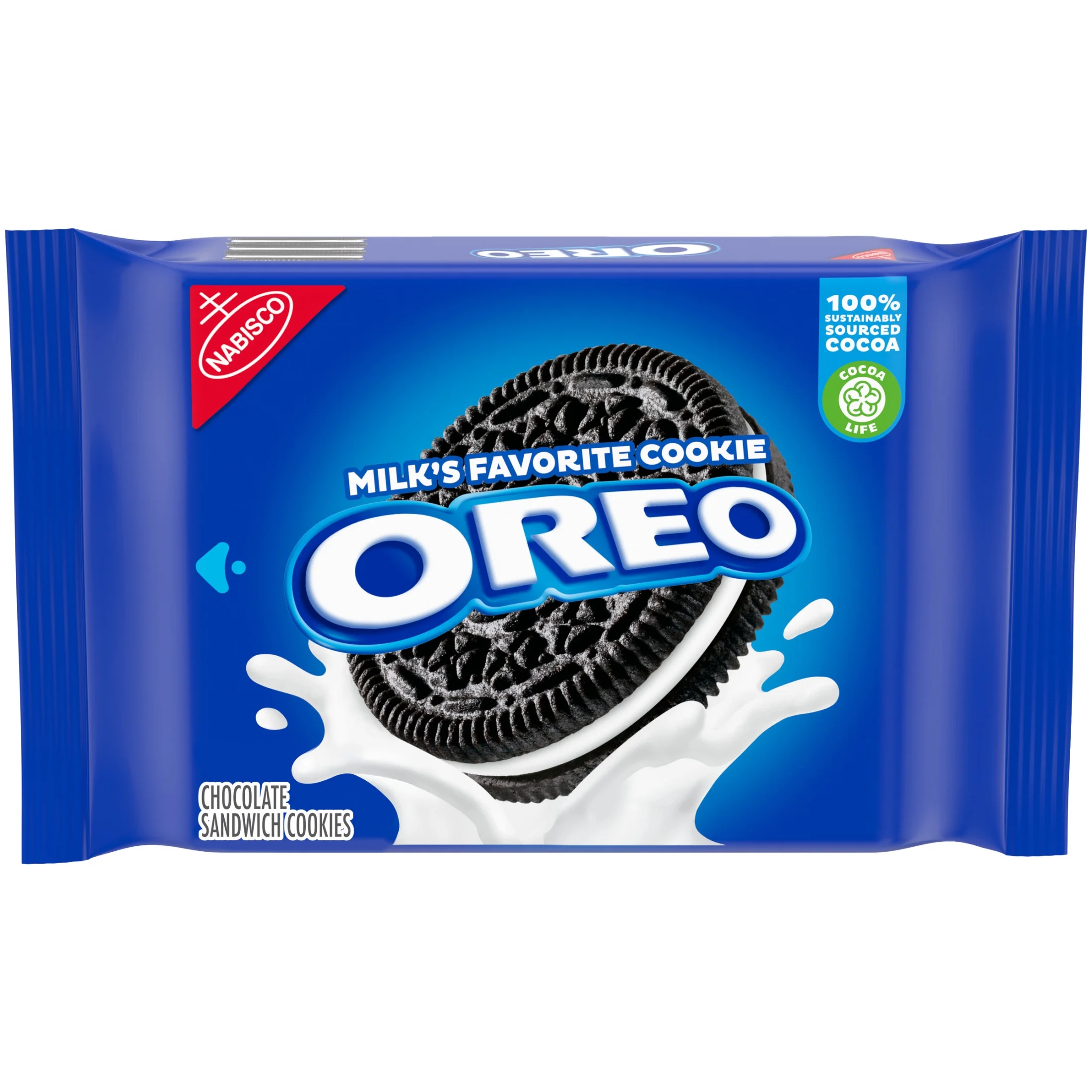 OREO OREO Chocolate Sandwich Cookies, Baked, 14.3 oz, Shelf Stable, Plastic Tray — ITEM_ID 44000032029