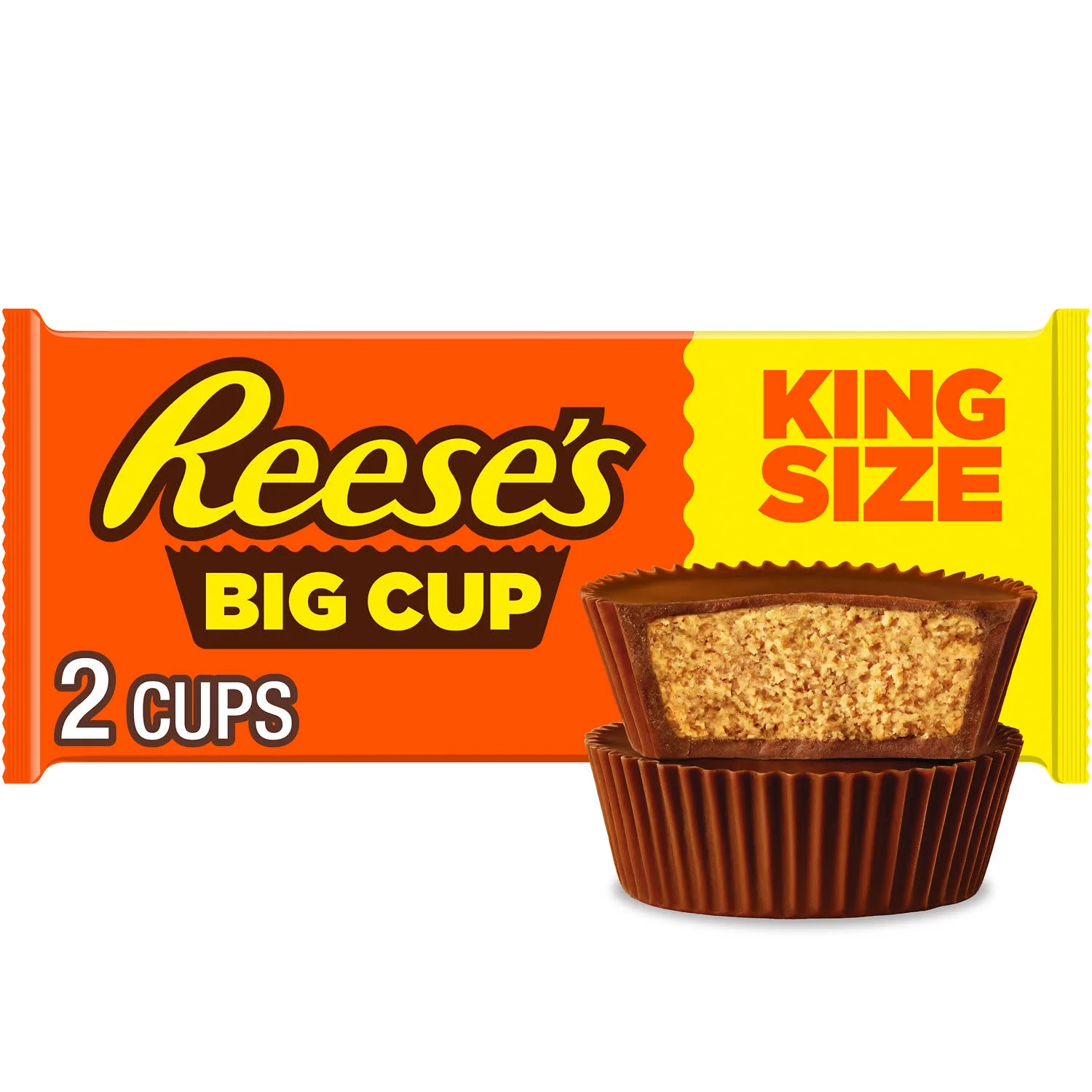 Reese's Reese's Big Cup Milk Chocolate King Size Peanut Butter Cups Candy, Pack 2.8 oz — ITEM_ID 34000430956