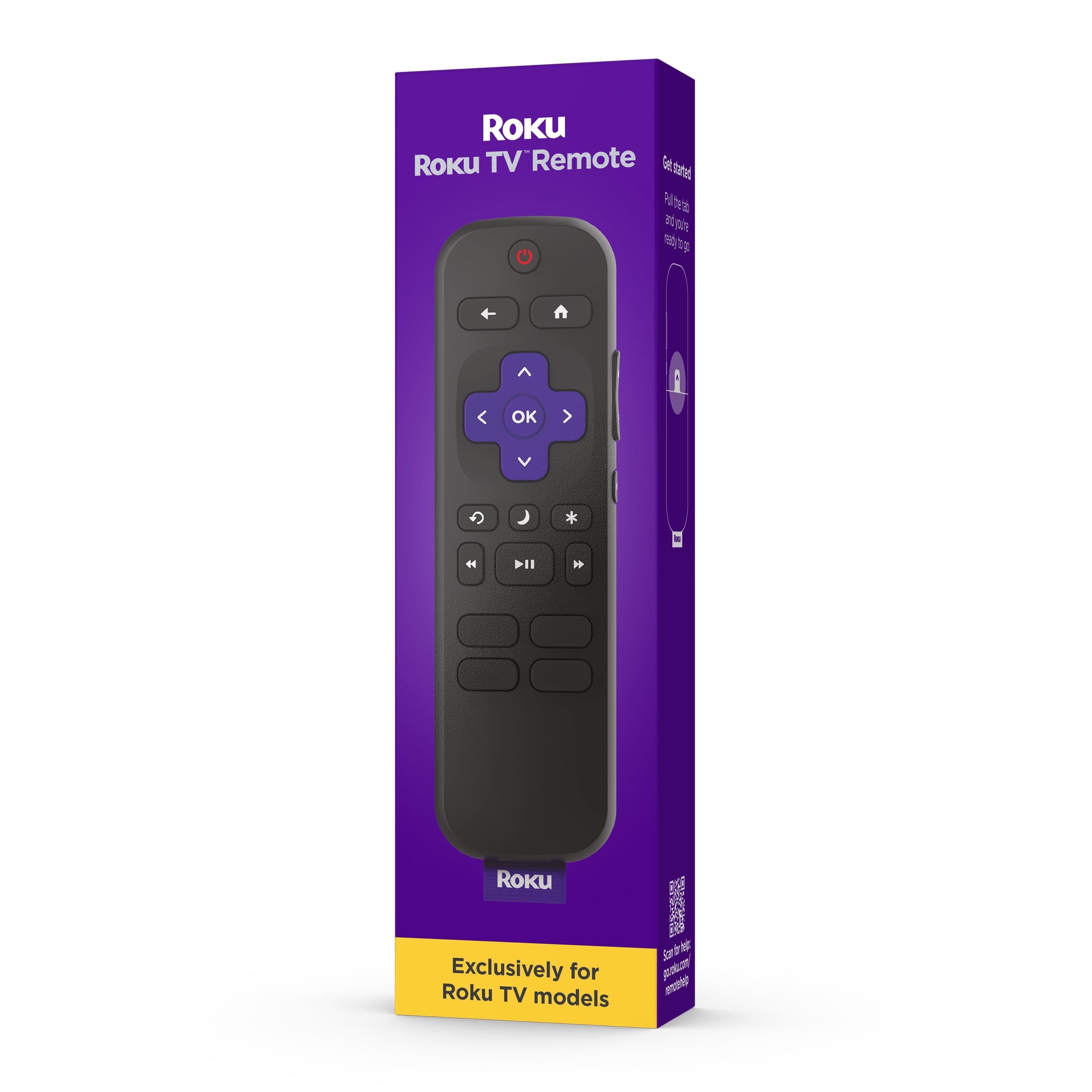Roku Roku TV Remote Control - Simple Setup & App Shortcuts - Compatible with Roku TV models ONLY - Black — ISBN 5268801774