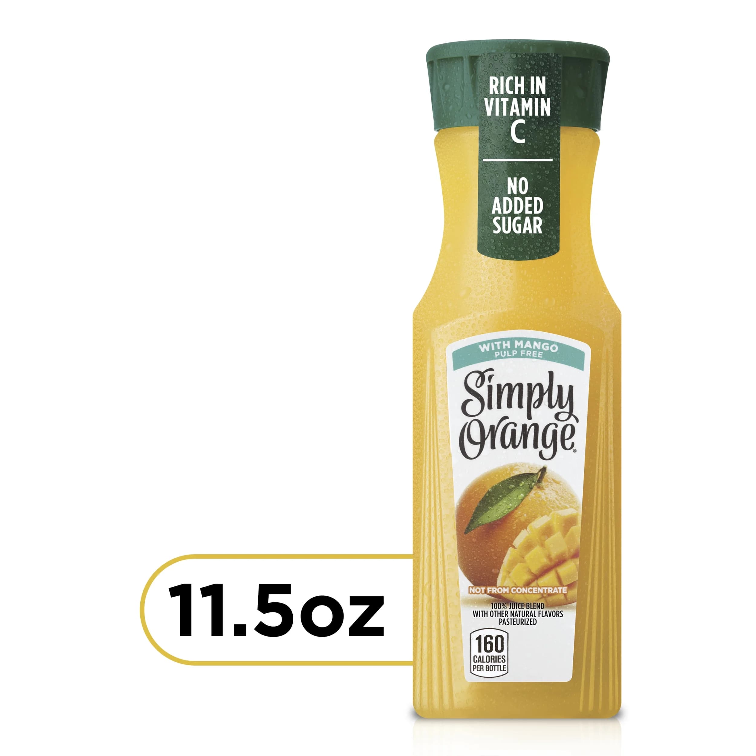 SIMPLY Simply Orange Juice with Mango, 11.5 fl oz — ITEM_ID 25000000324