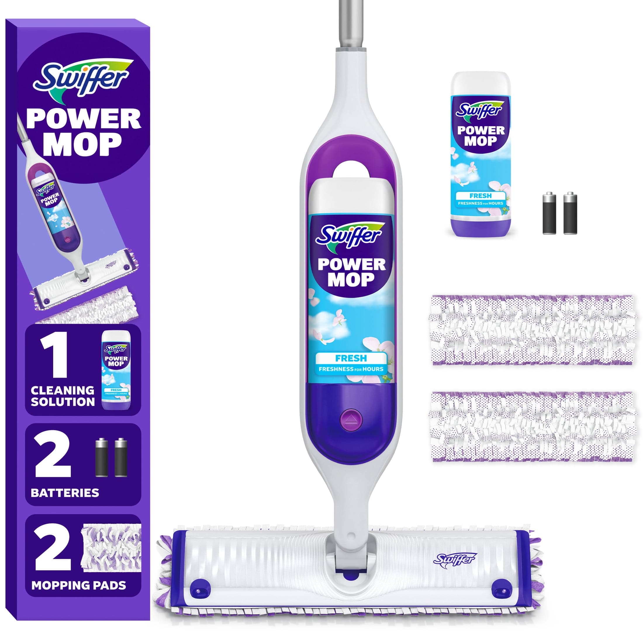 Swiffer Swiffer Power Mop, Floor Cleaner, Tile, Vinyl, Laminate, Wood, Floor Cleaner, Cleaning Set — ISBN 1660349159