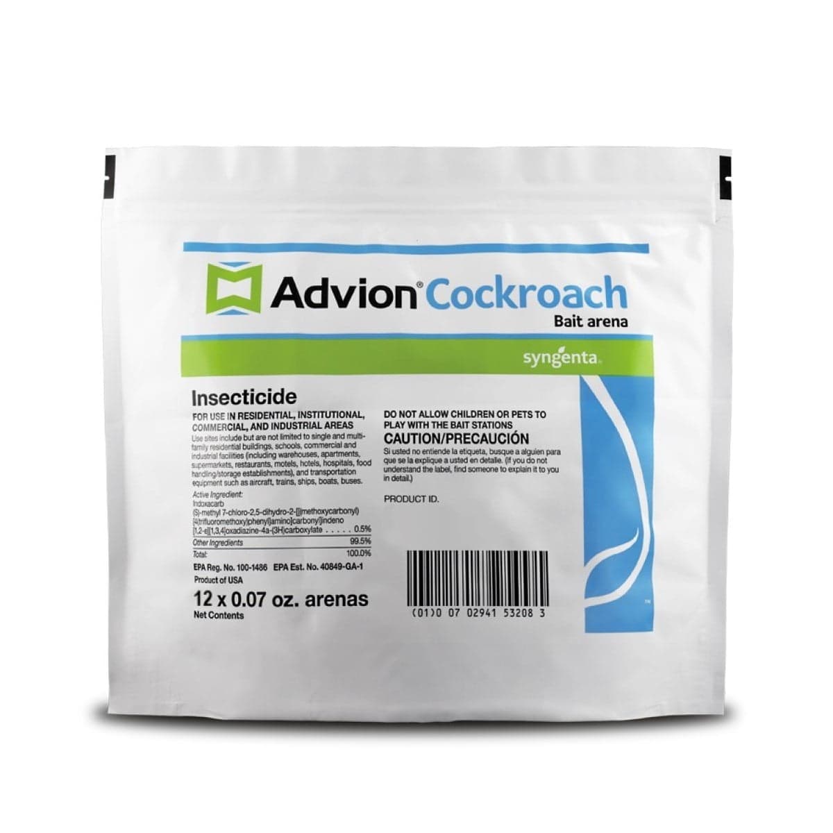 Advion Syngenta Advion Cockroach Bait Arenas Kills Roaches, 1 Bag, 12 Bait Stations — ITEM_ID 295690899