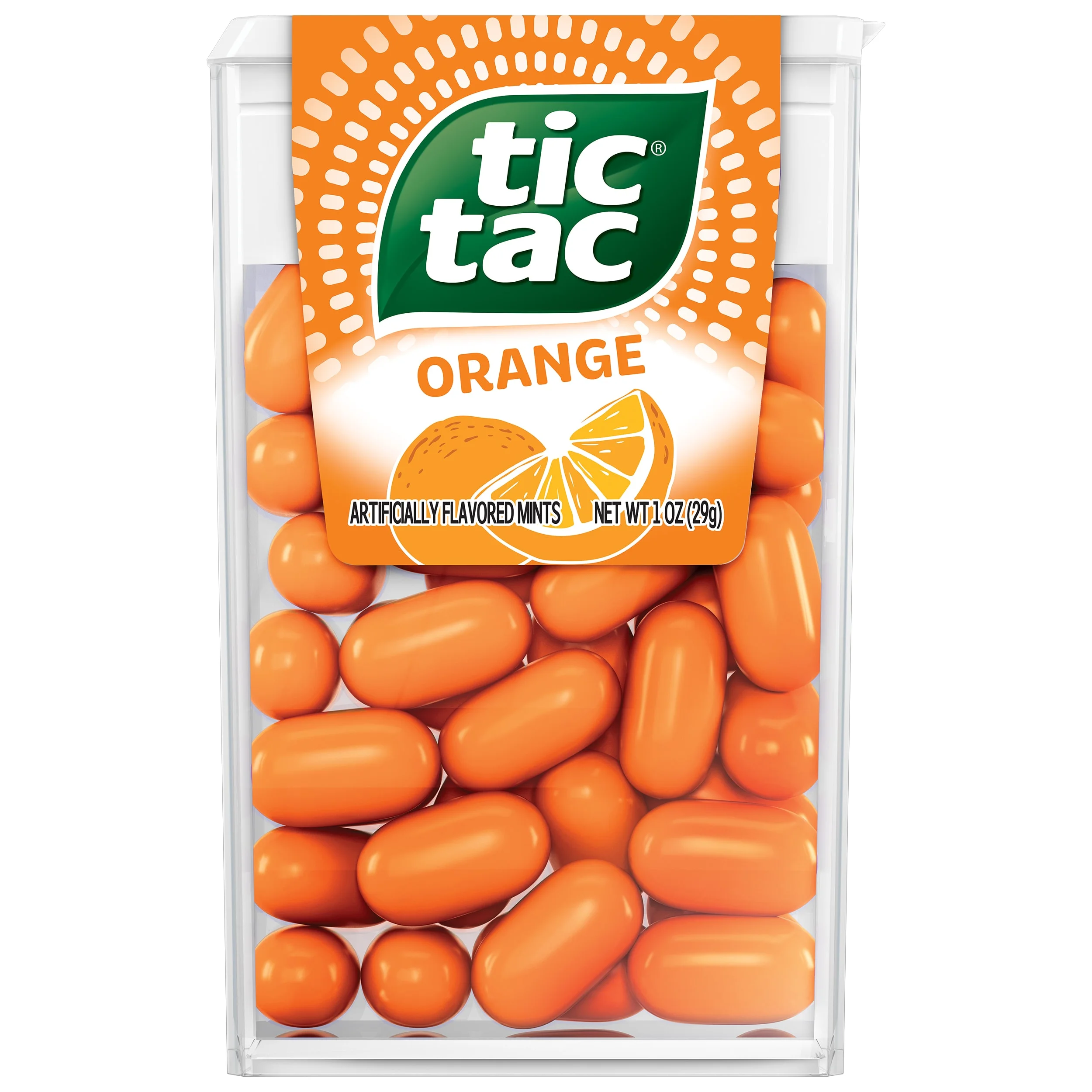 Tic Tac Tic Tac Orange Flavored Mints, On-The-Go Refreshment, Easter Basket Stuffers, 1 oz, Single Pack — ITEM_ID 9800007639
